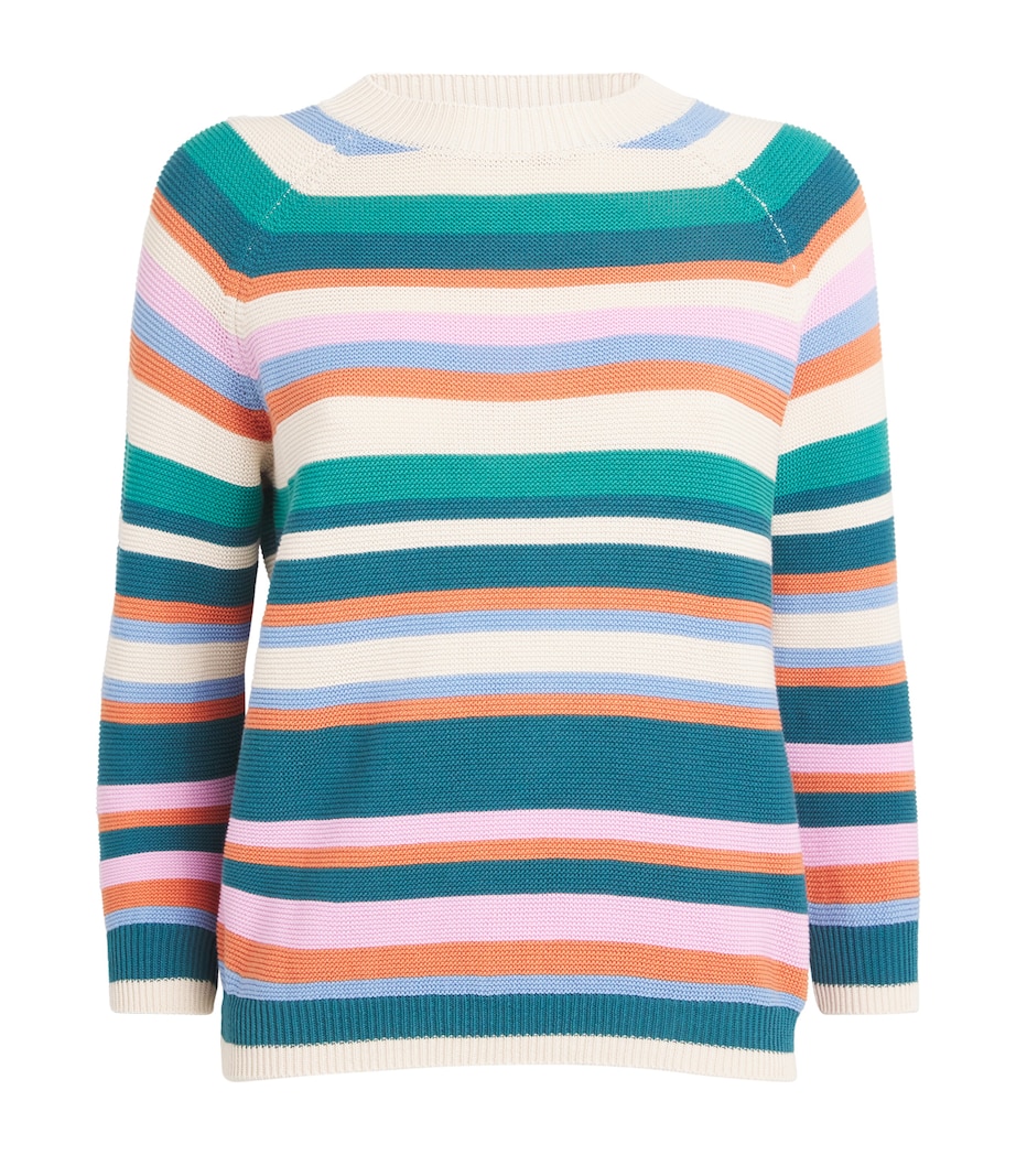 Weekend Max Mara Womens Striped Crew-Neck Sweater Multicolour Image 1