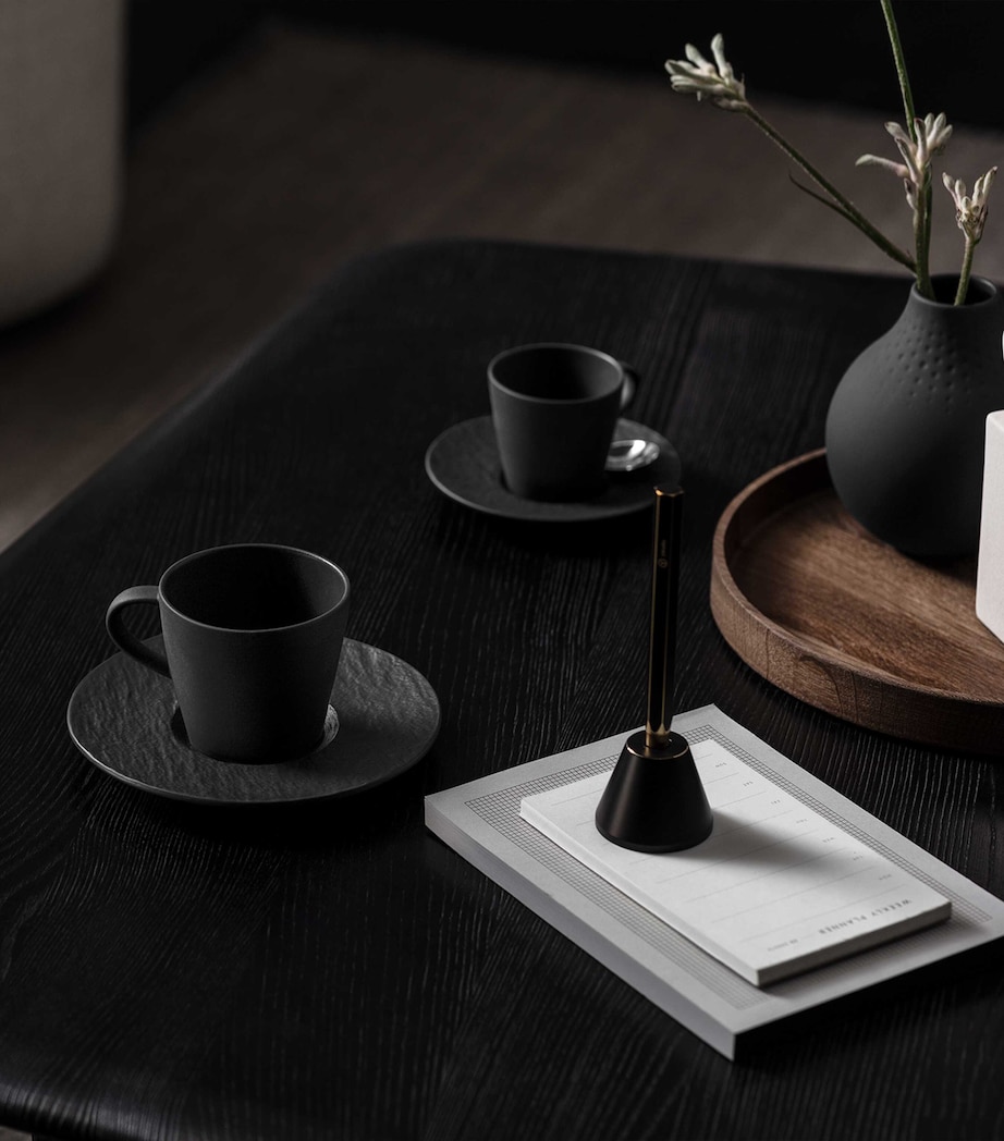 Porcelain Manufacture Rock Breakfast Set BLACK Image 2