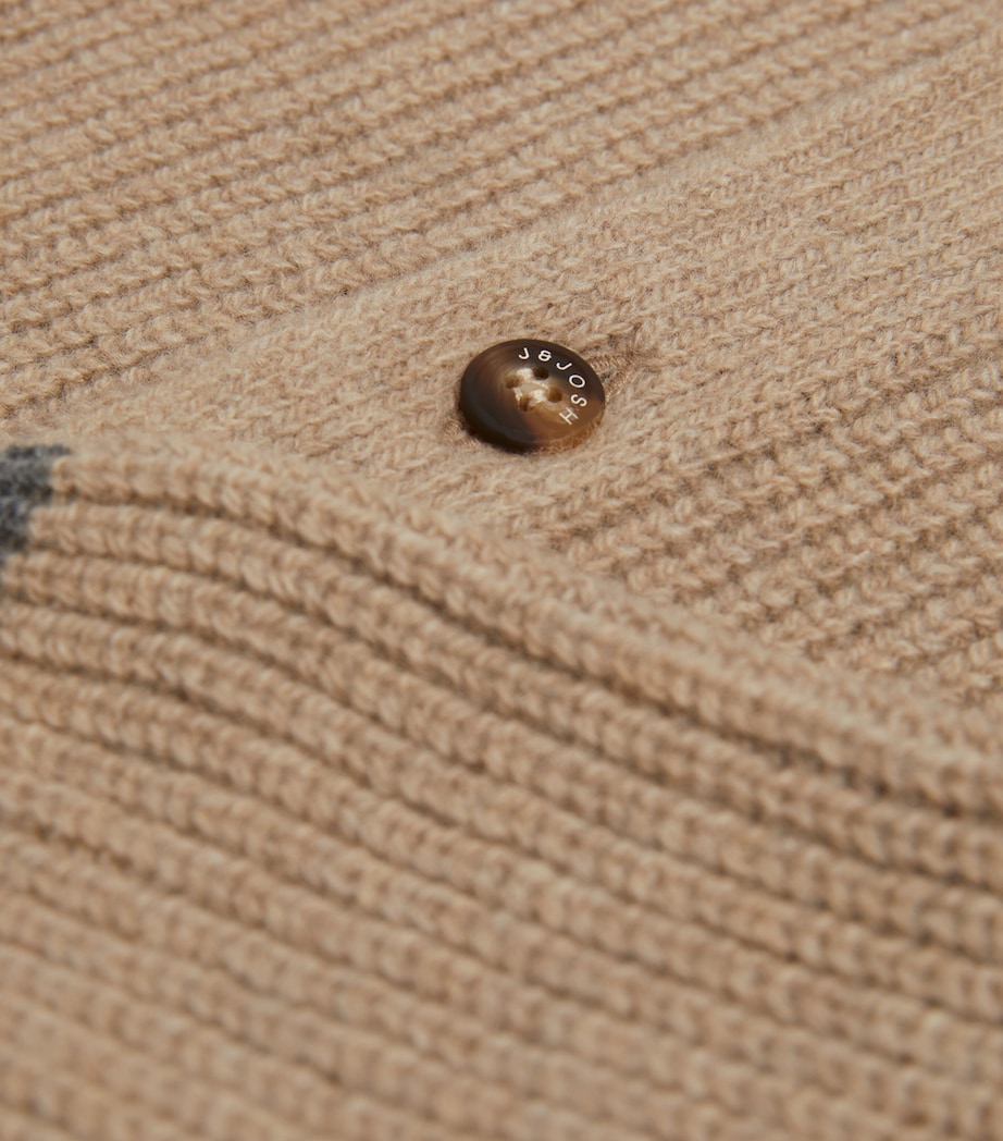 Merino-Cashmere Shawl Cardigan (2-14 Years) BEIGE Image 4