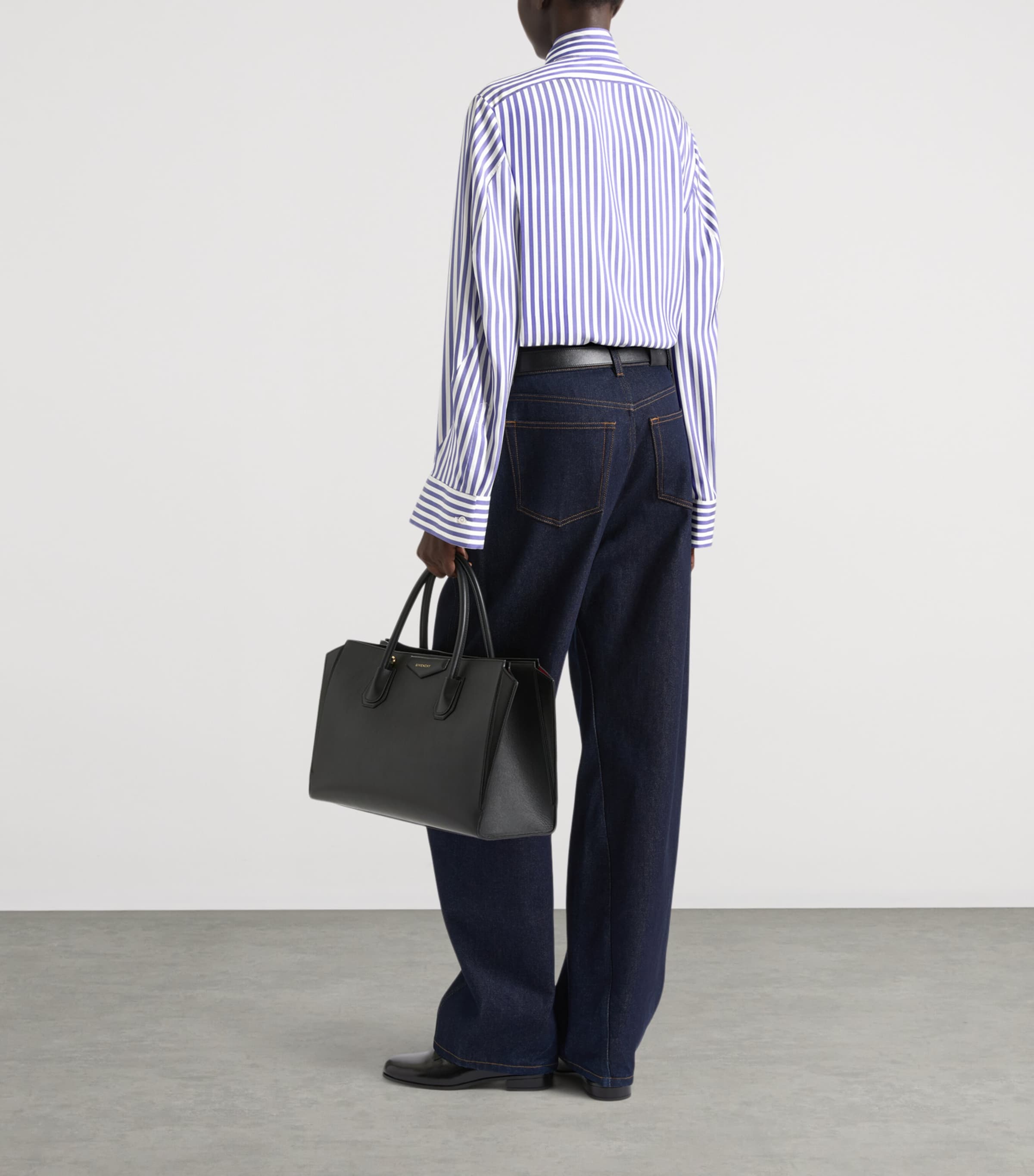 Givenchy Womens Silk Tie-Neck Shirt Image 3