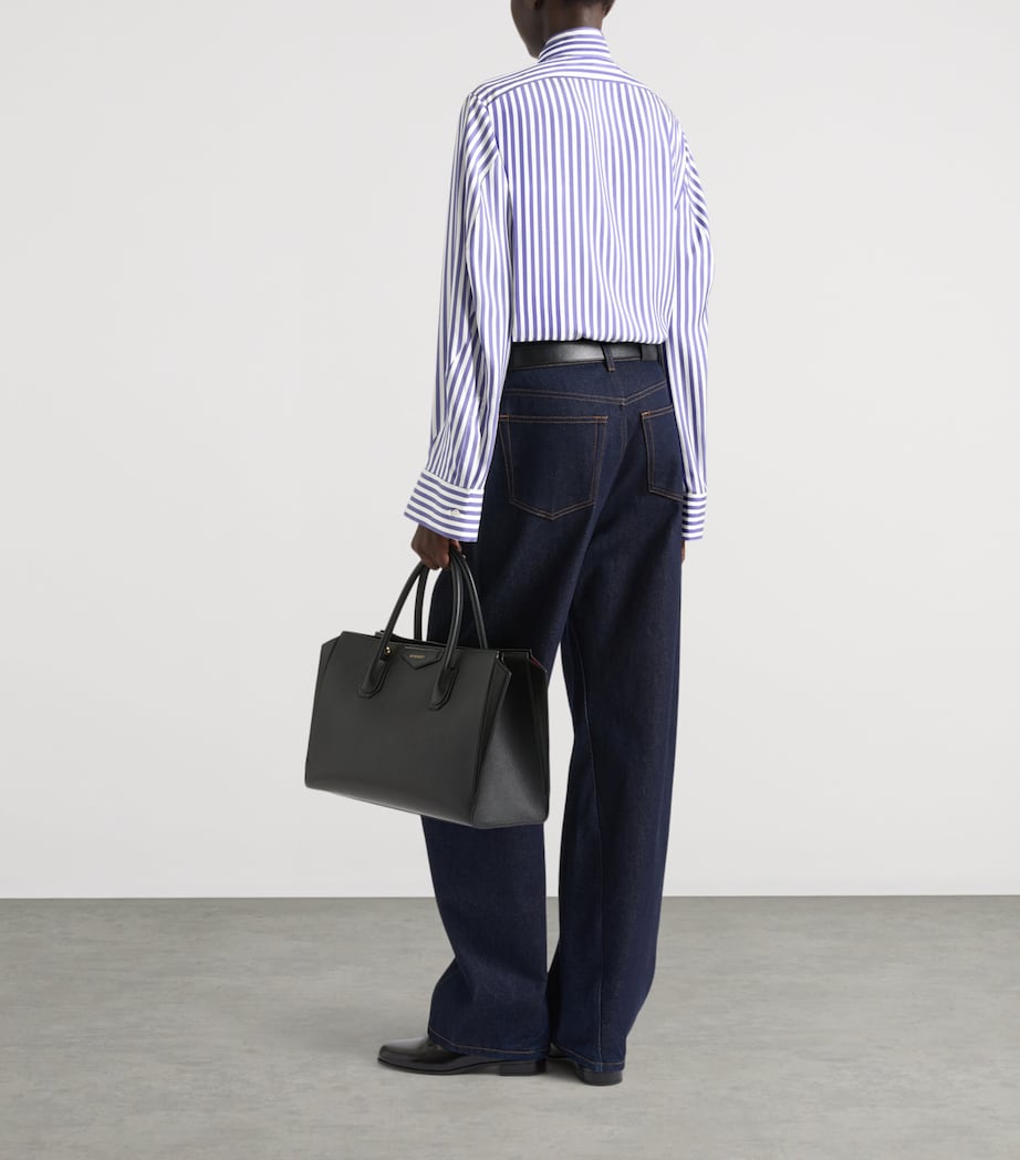 Givenchy Womens Silk Tie-Neck Shirt Image 3