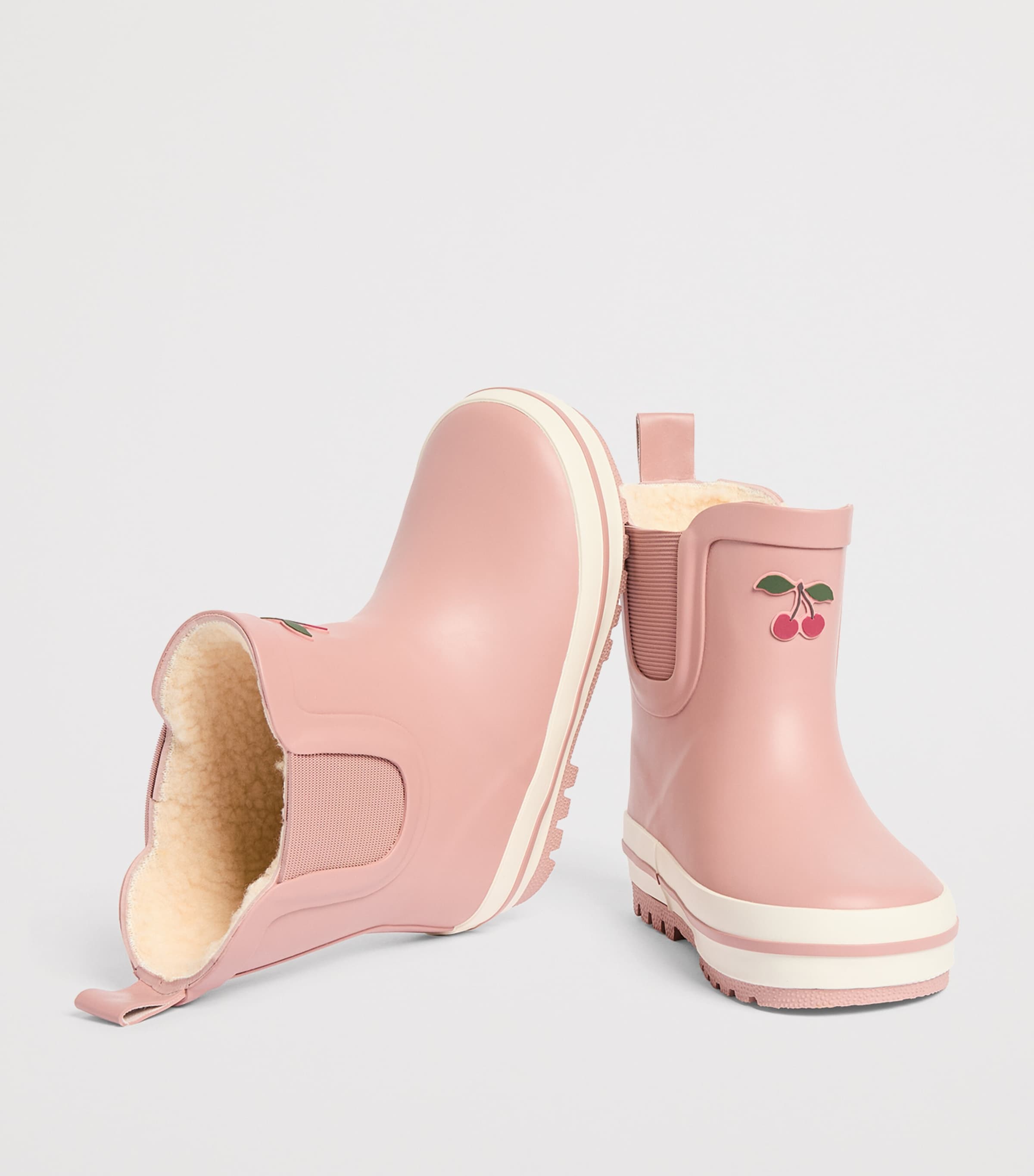 KONGES SLOJD Rubber Fleece-Lined Roi Boots Cameo Brown Image 5