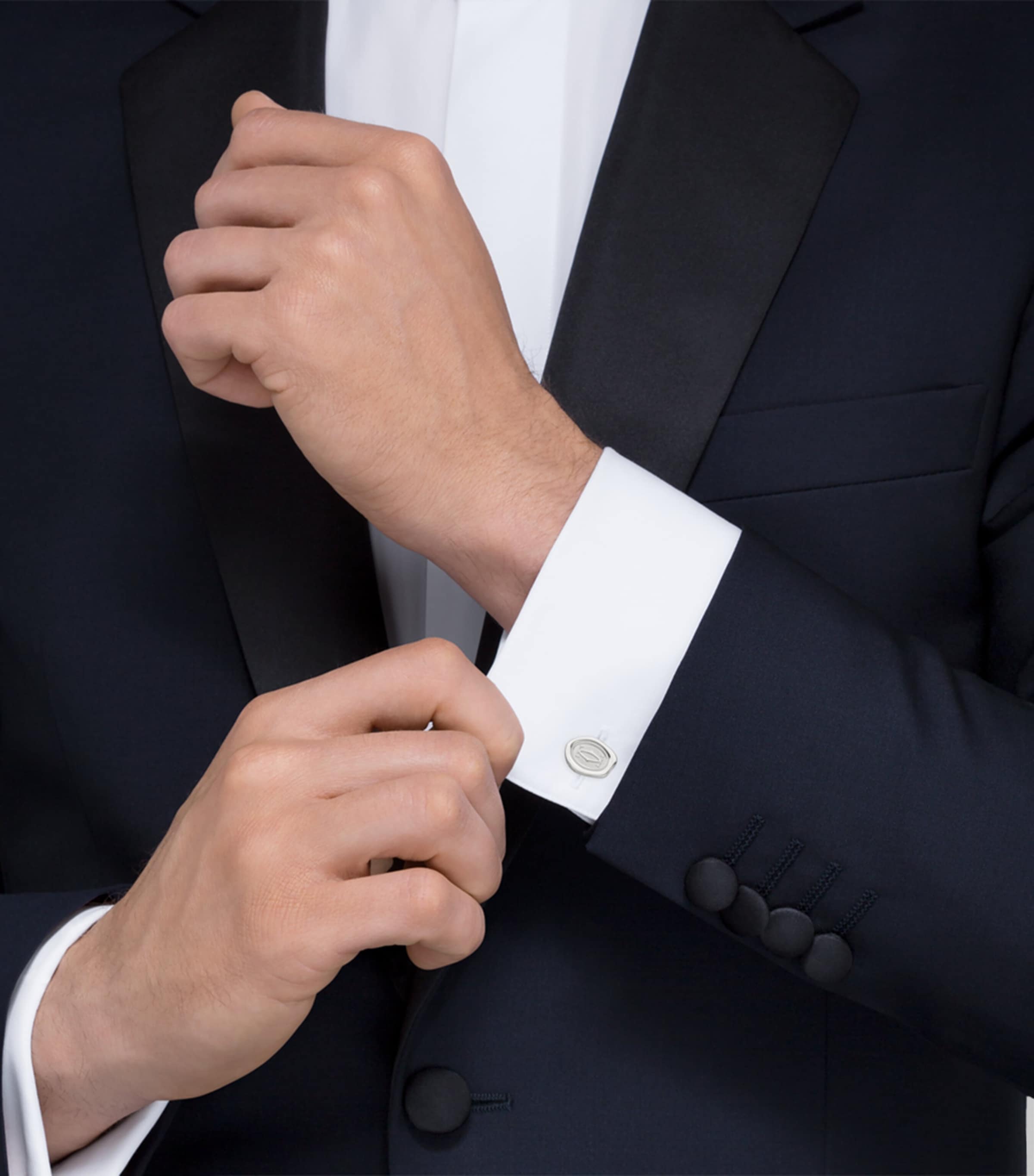 Cartier Sterling Silver Wax Seal Cufflinks Harrods UK