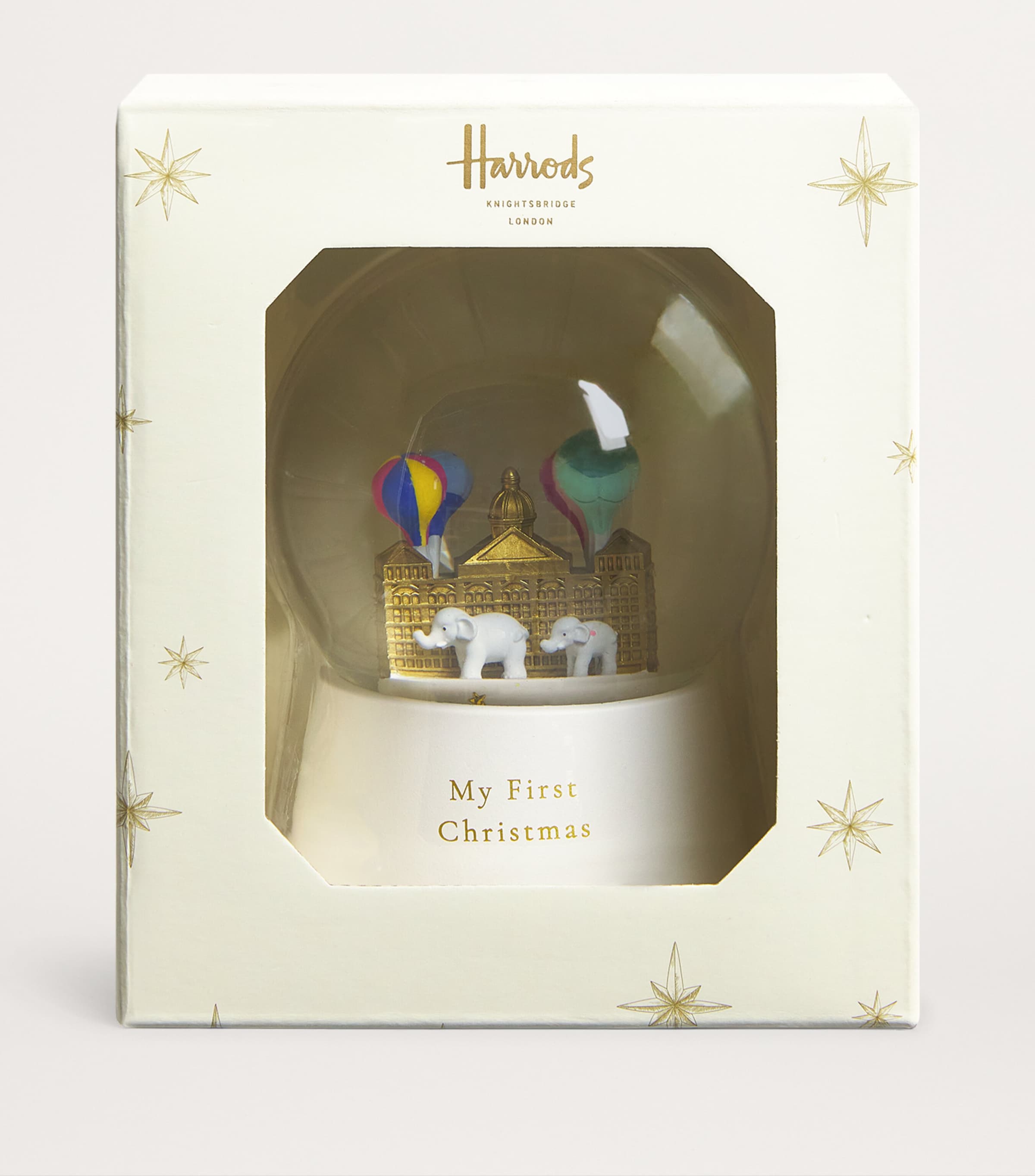 Harrods My First Christmas Snow Globe In Green