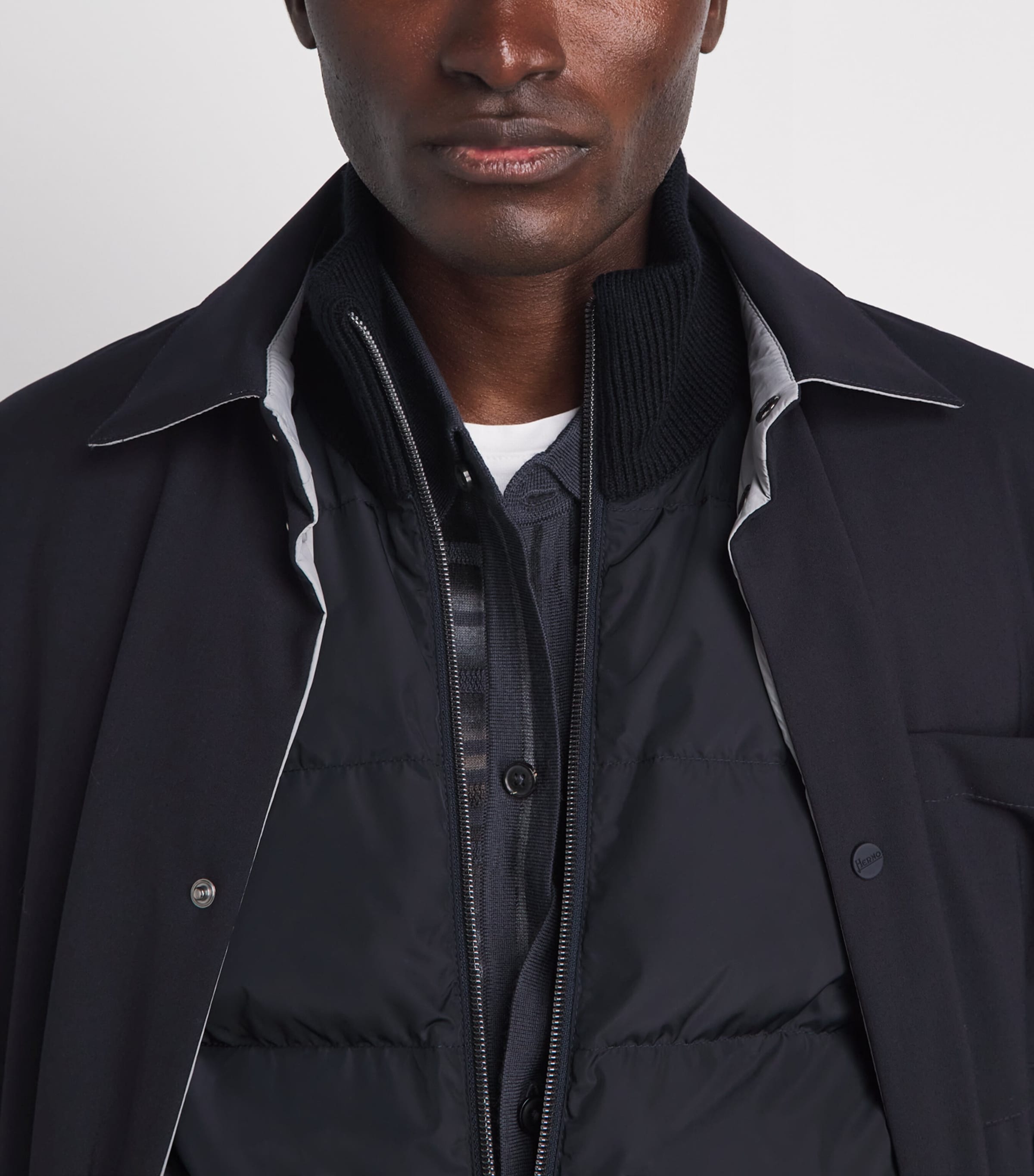Herno Mens Reversible Shacket Blu Grgo Scro Image 3