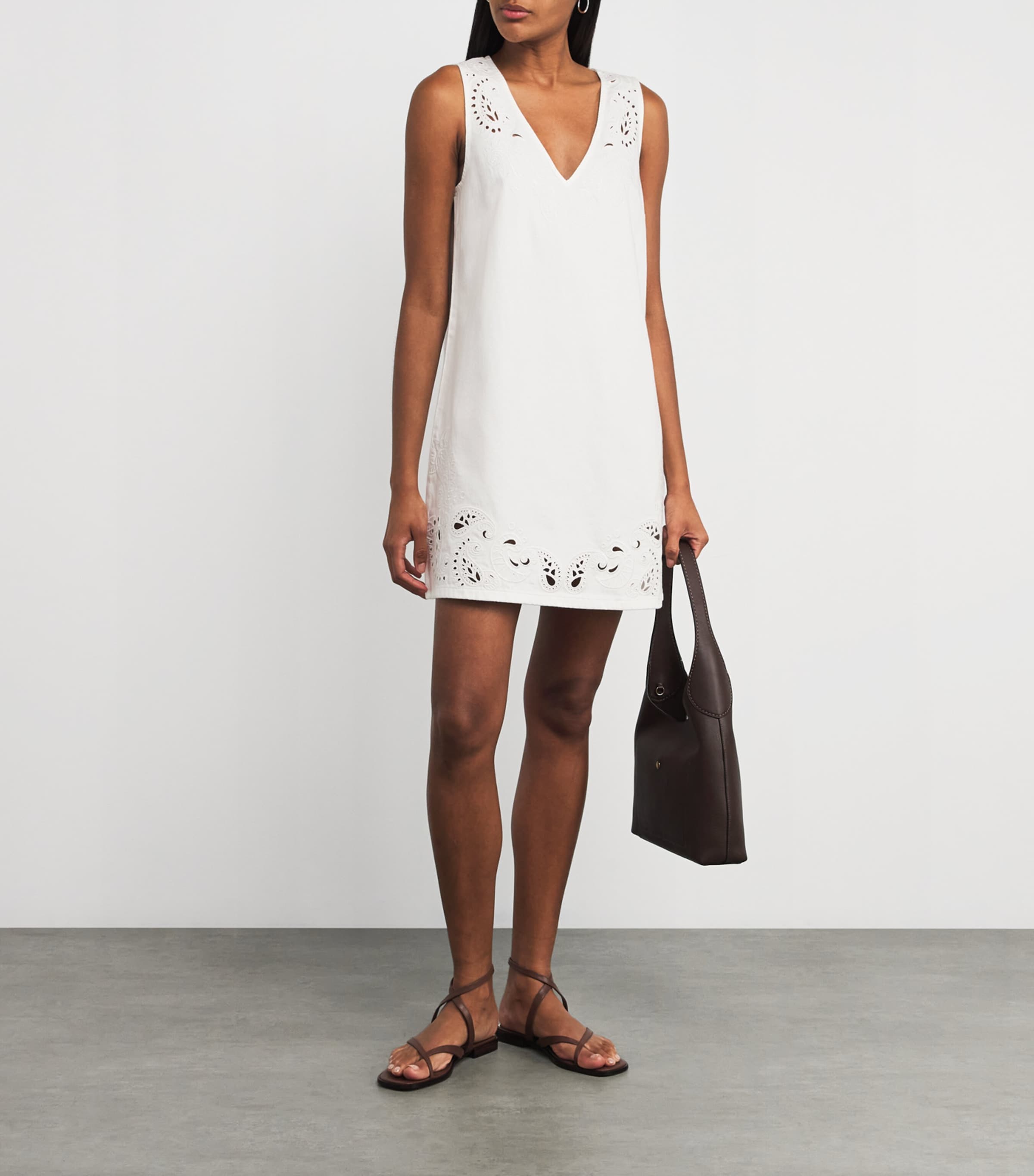 Rag & Bone White Featherweight Belle Mini Dress | Harrods MU