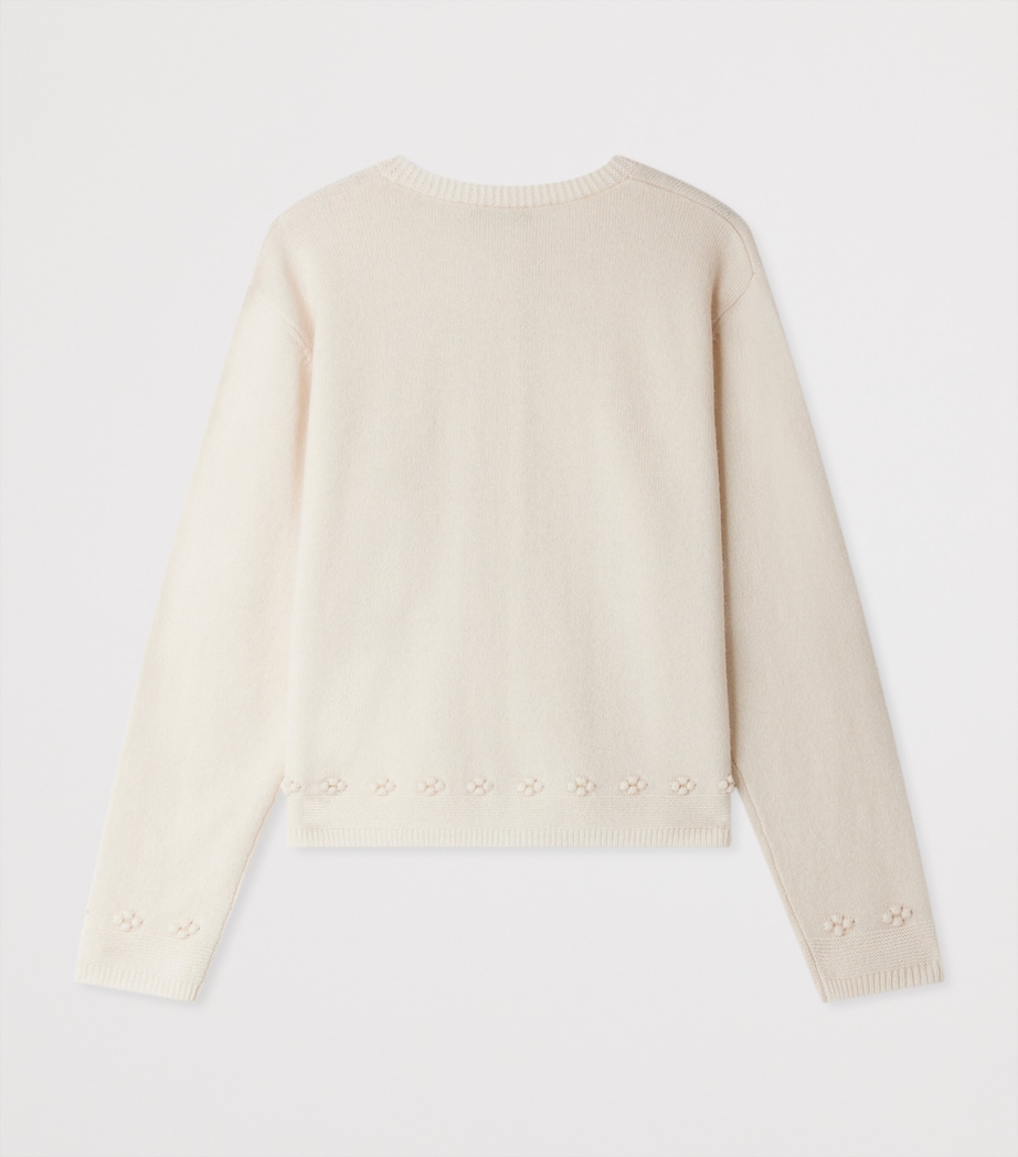 Wool-Cashmere Juka Cardigan (10-14 Years) BEIGE ROSE Image 2