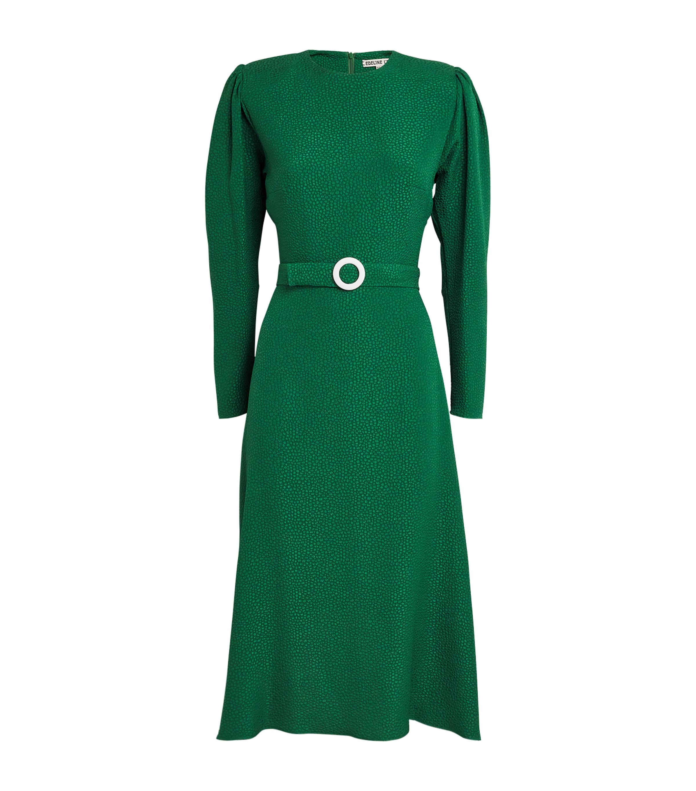 Edeline Lee Bubble Jacquard Diana Midi Dress