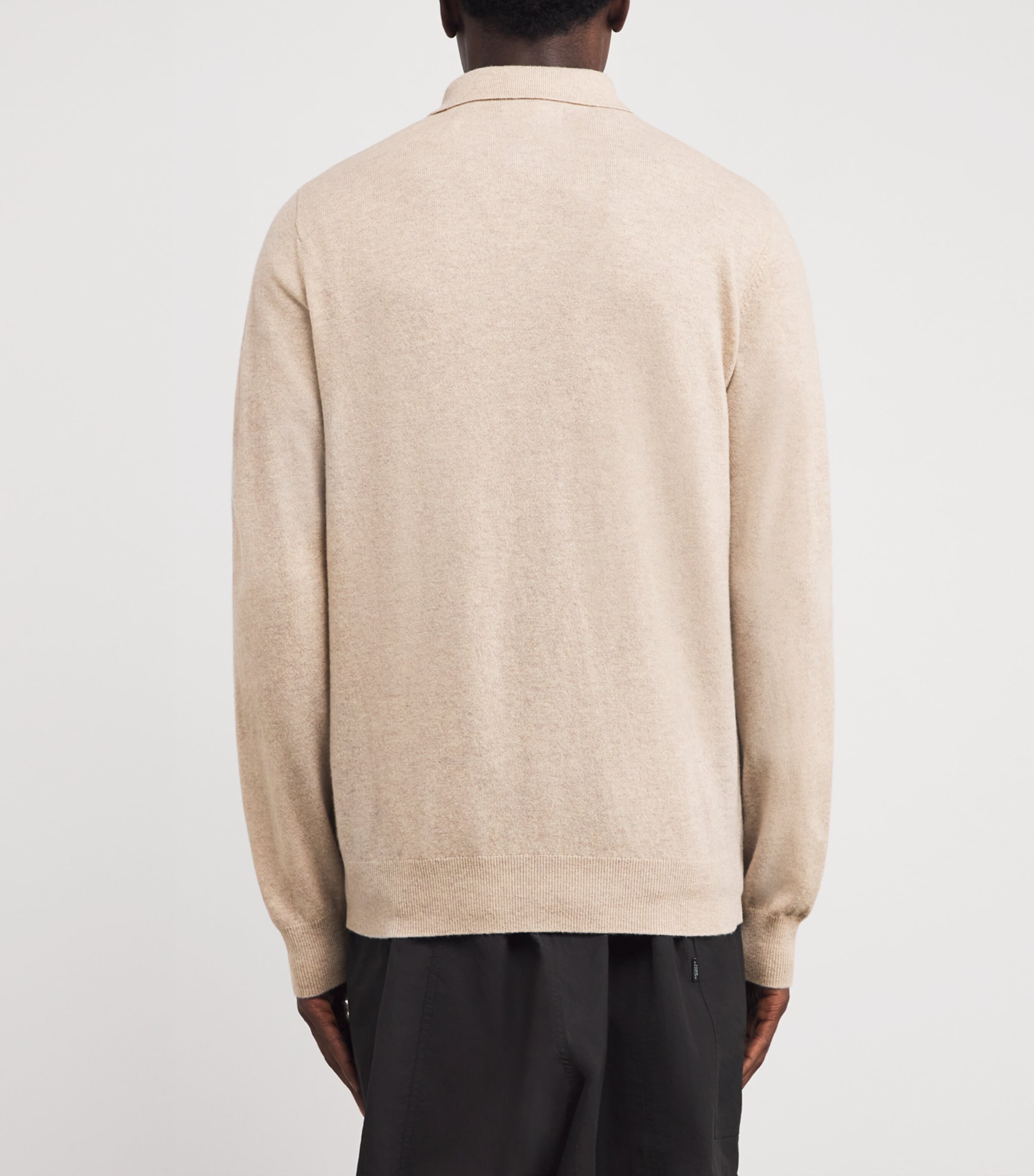 Wool Hutherston Polo Shirt MIST MARL Image 4