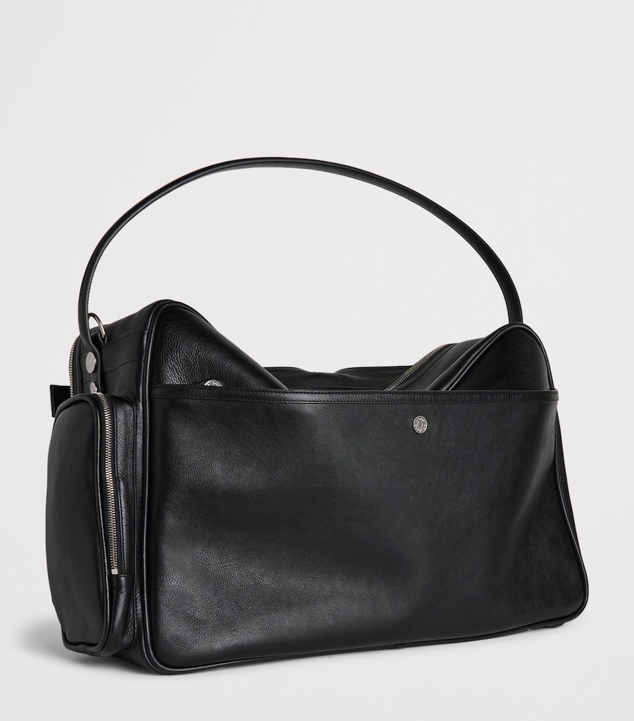 Acne Studios Leather Camero Hotel Shoulder Bag Black Image 3