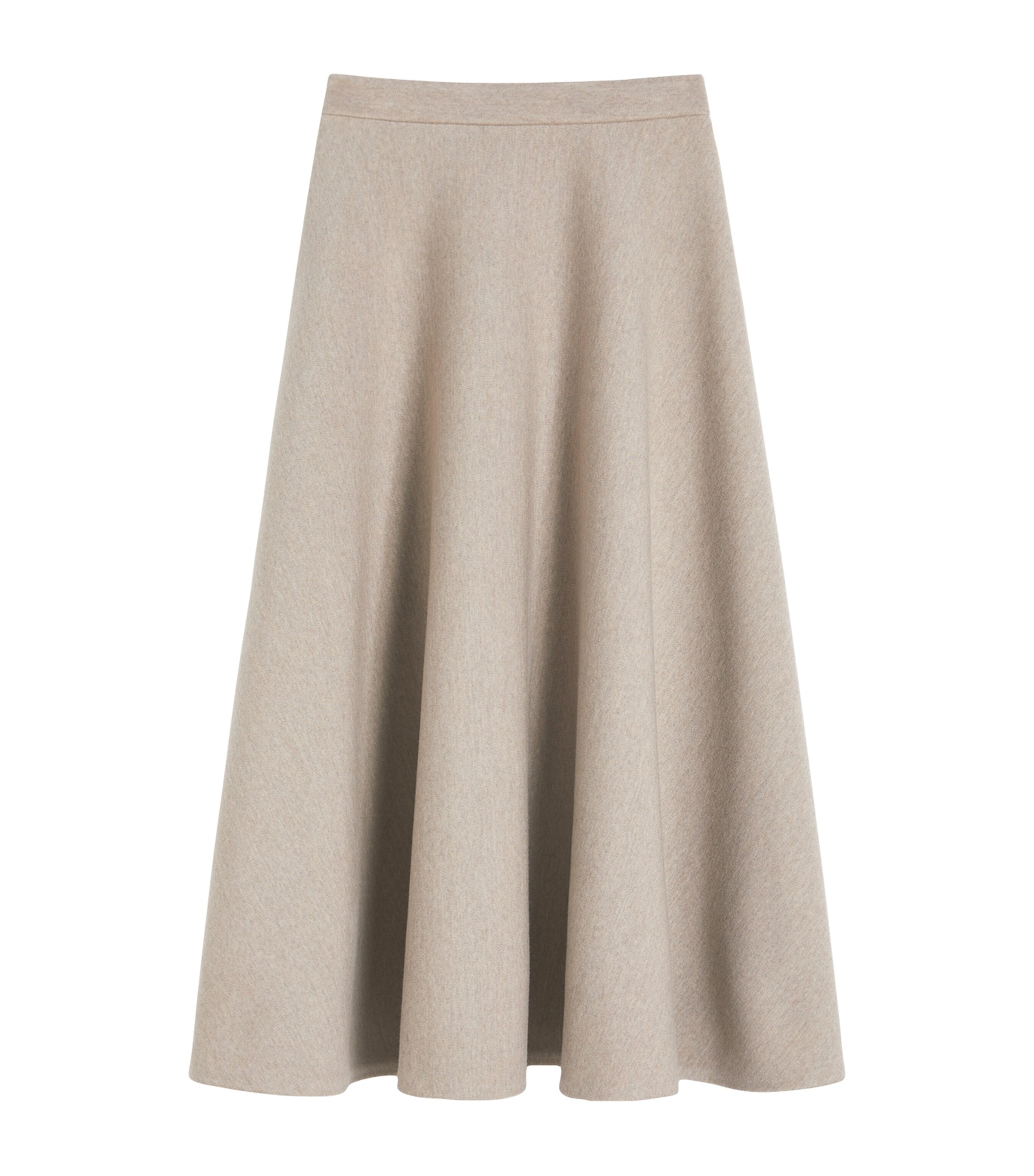 Max Mara Jersey Tech Midi Skirt In Sand