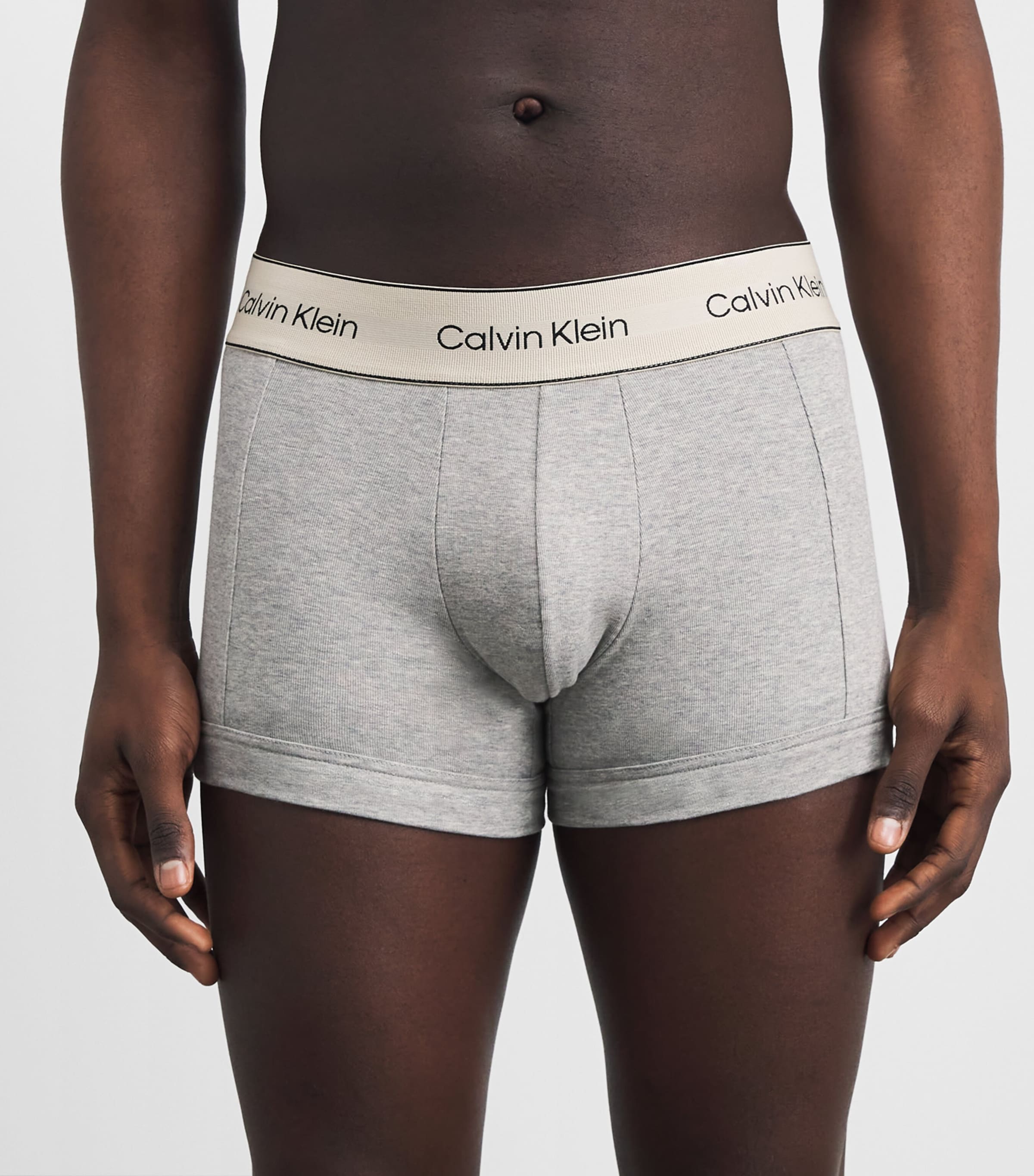 Calvin Klein Mens Stretch-Cotton Heritage Trunks (Pack of 3) Multi Image 2