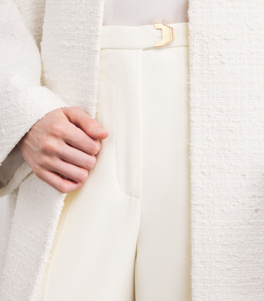 Virgin Wool Amanda Wide-Leg Trousers N02 WHITE Image 6