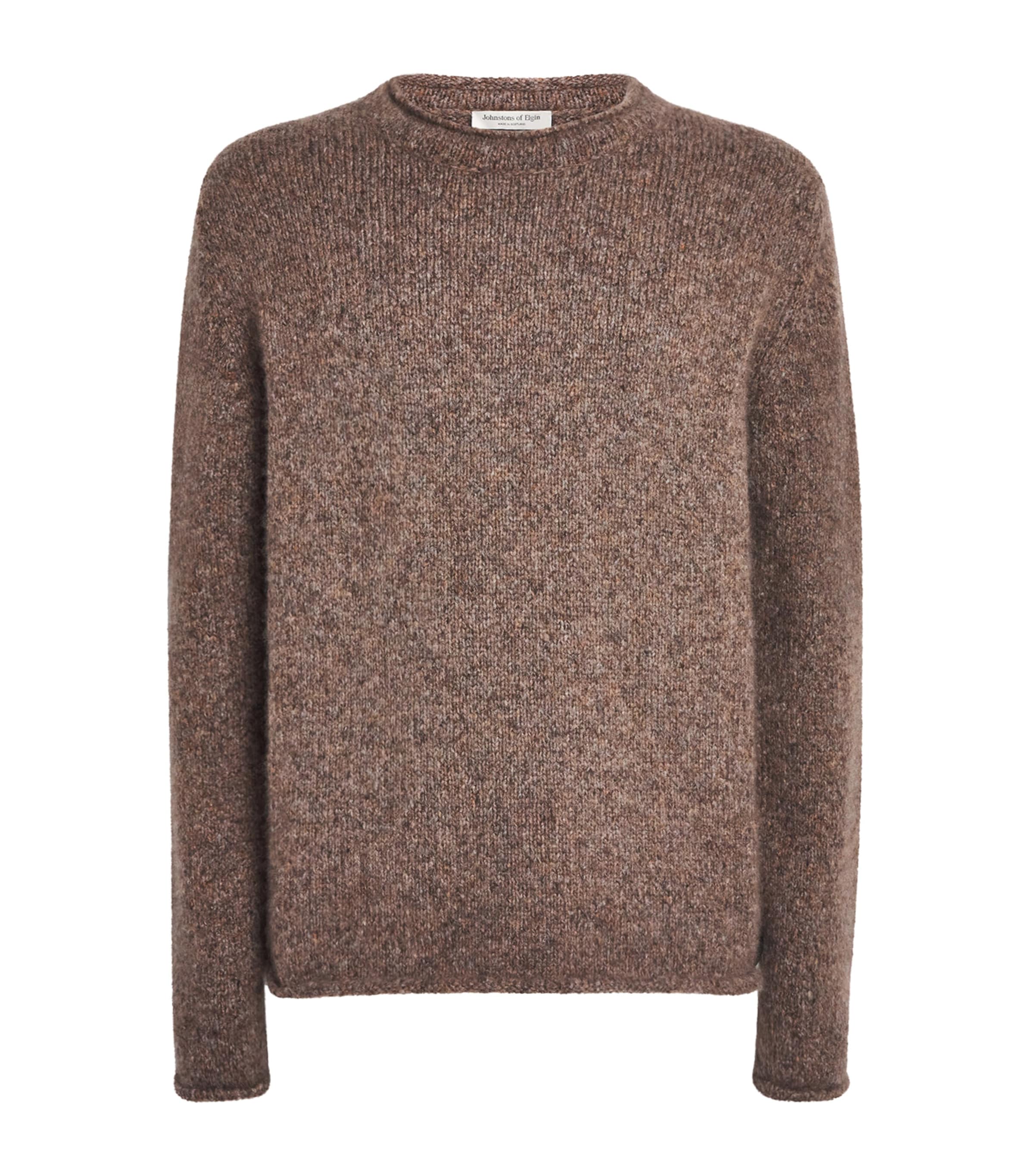 Johnstons Of Elgin Cashmere-silk Sweater In Brown
