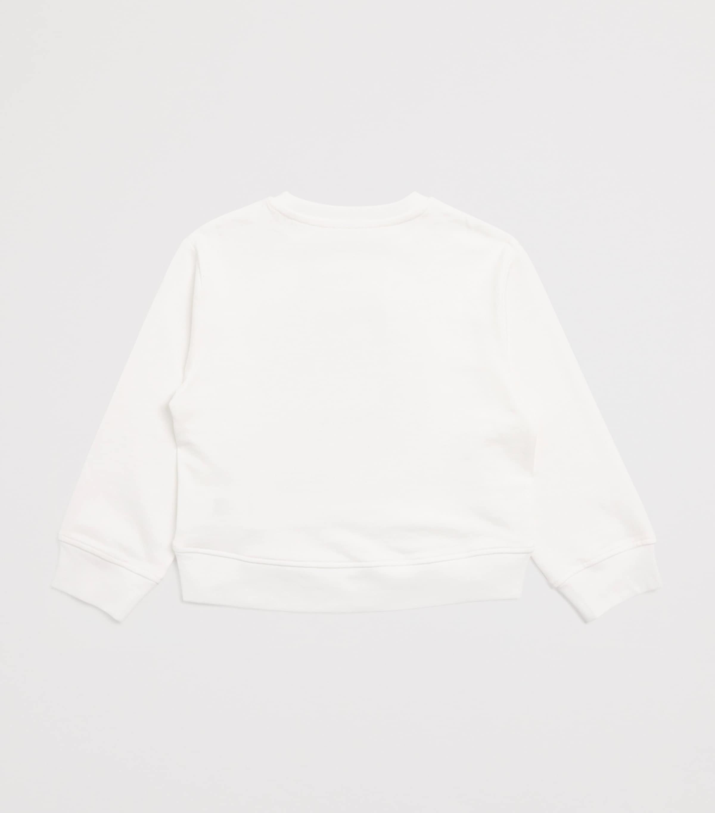 Organic Cotton Floral Sweatshirt (2-14 Years) 101IVORY Image 2
