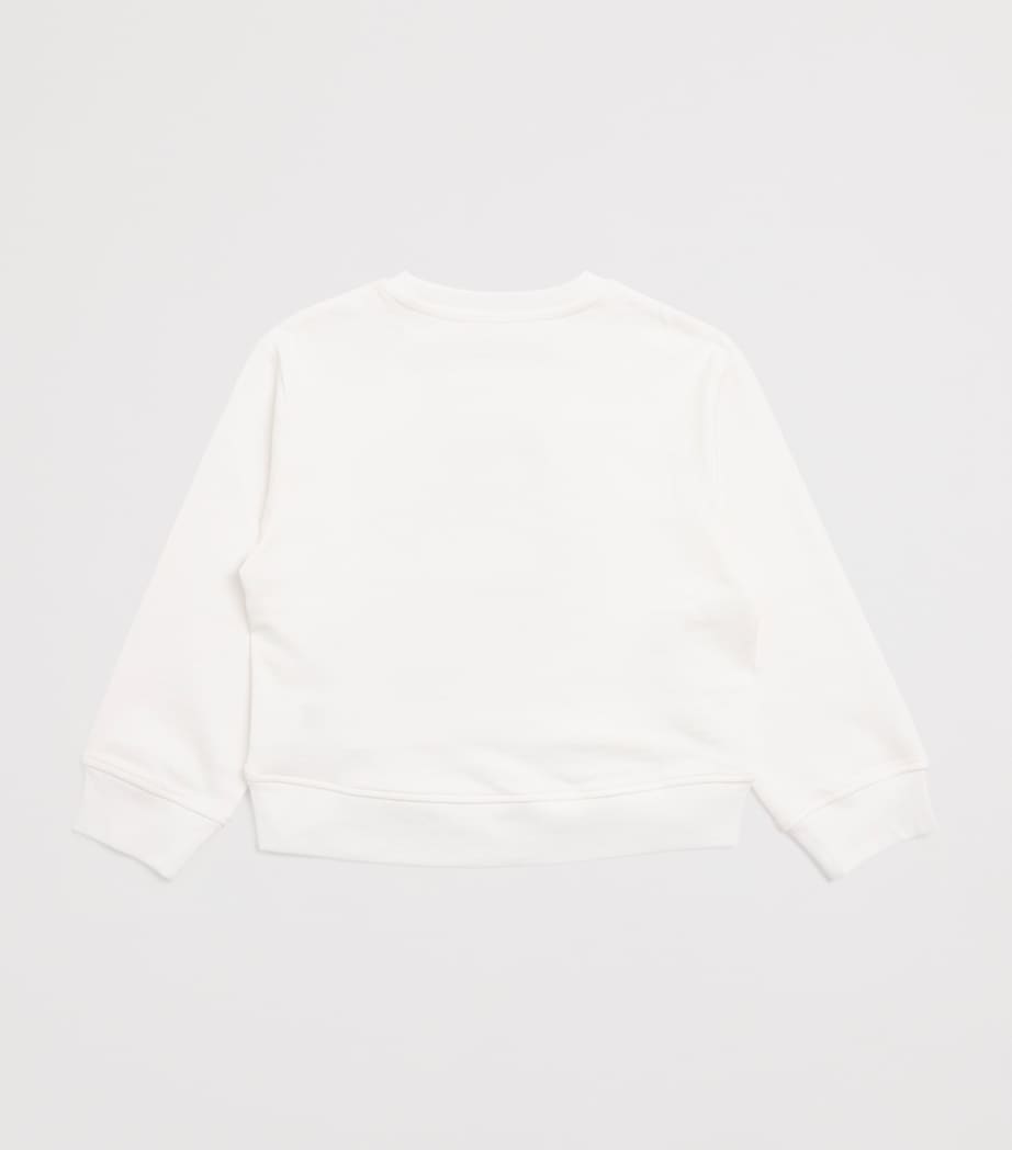 Organic Cotton Floral Sweatshirt (2-14 Years) 101IVORY Image 2