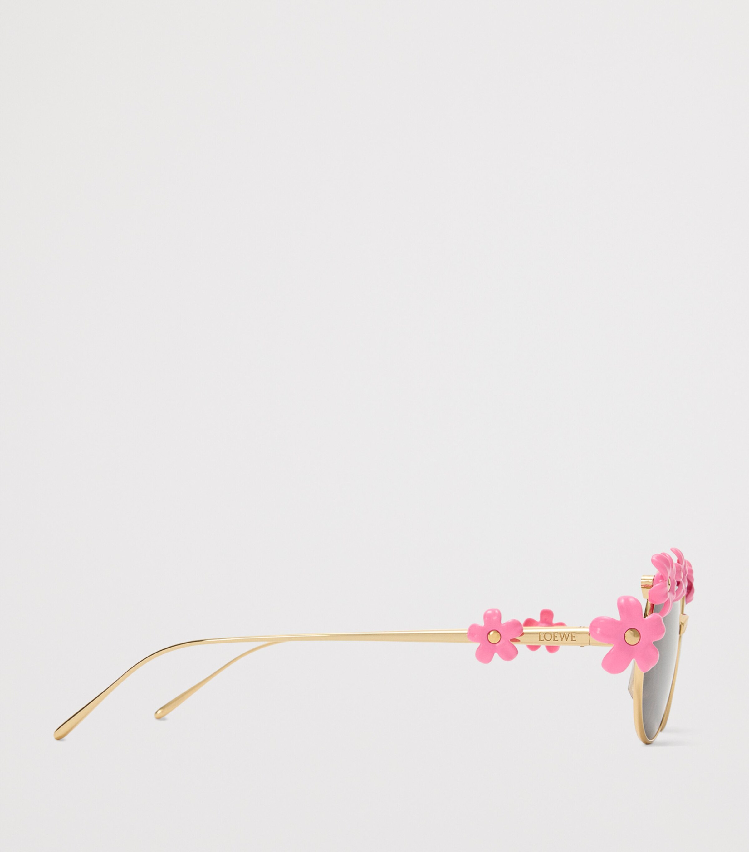 LOEWE x Paula's Ibiza Metal Round Daisy Sunglasses Pink Image 3