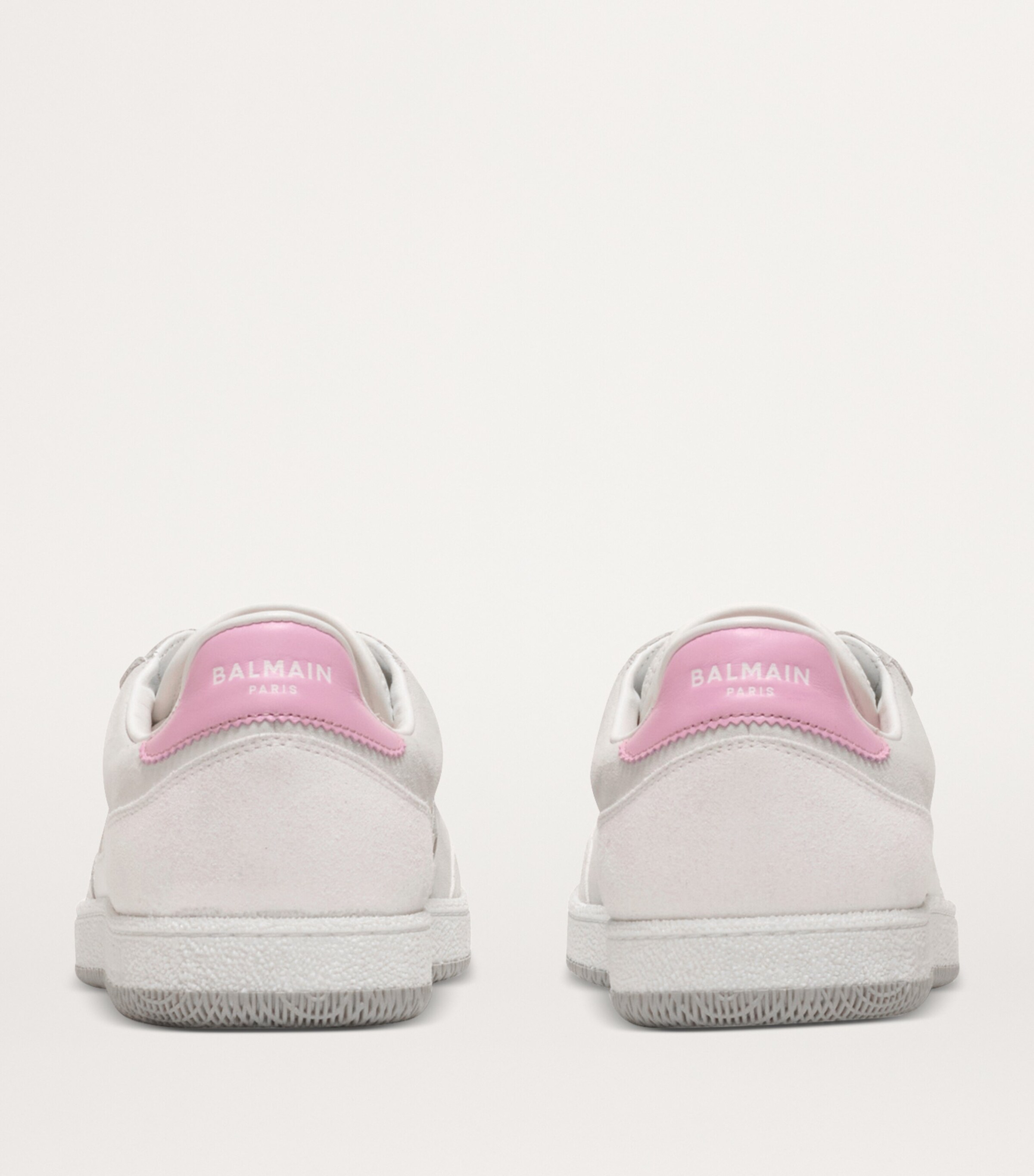 Leather Logo Swan Sneakers OBR ROSE/BLANC Image 10