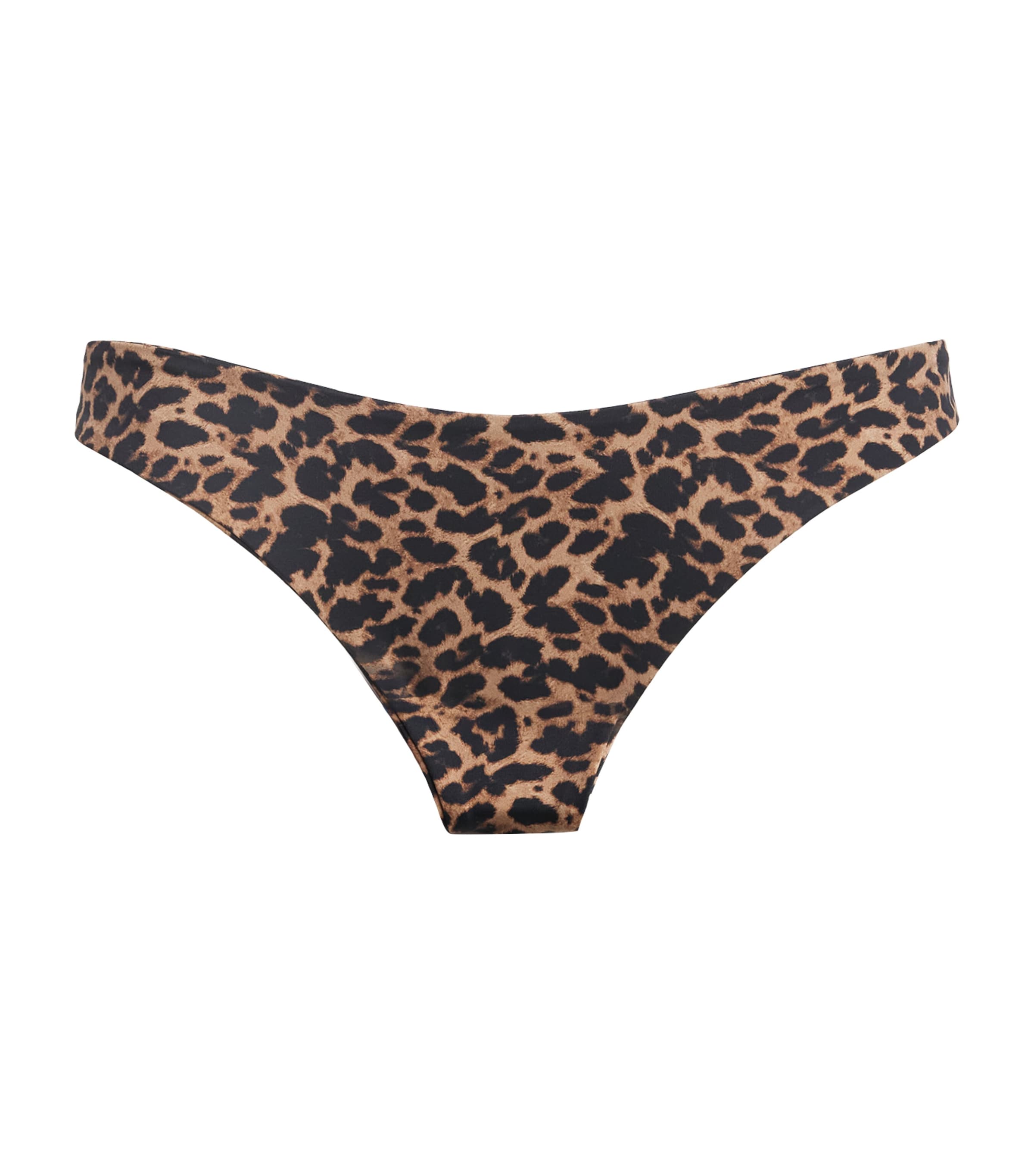 AWAY THAT DAY Womens Leopard Print Fiji Bikini Briefs Leopard Print Image 1