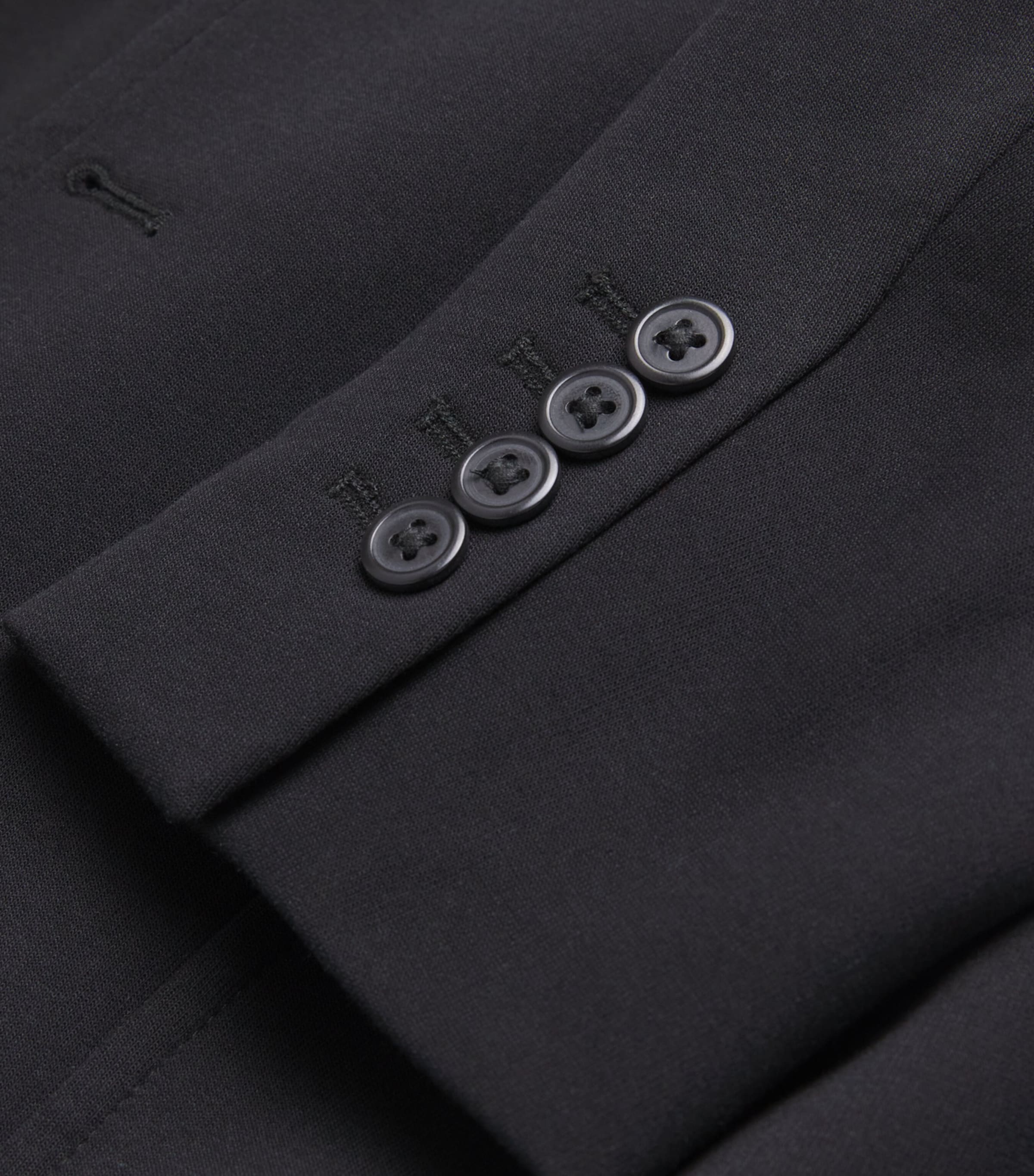 Double-Knit Blazer BLACK Image 5