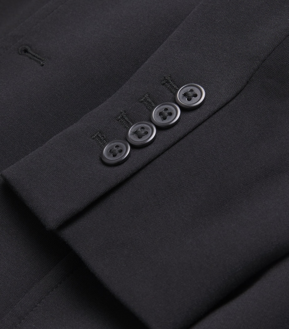 Double-Knit Blazer BLACK Image 5