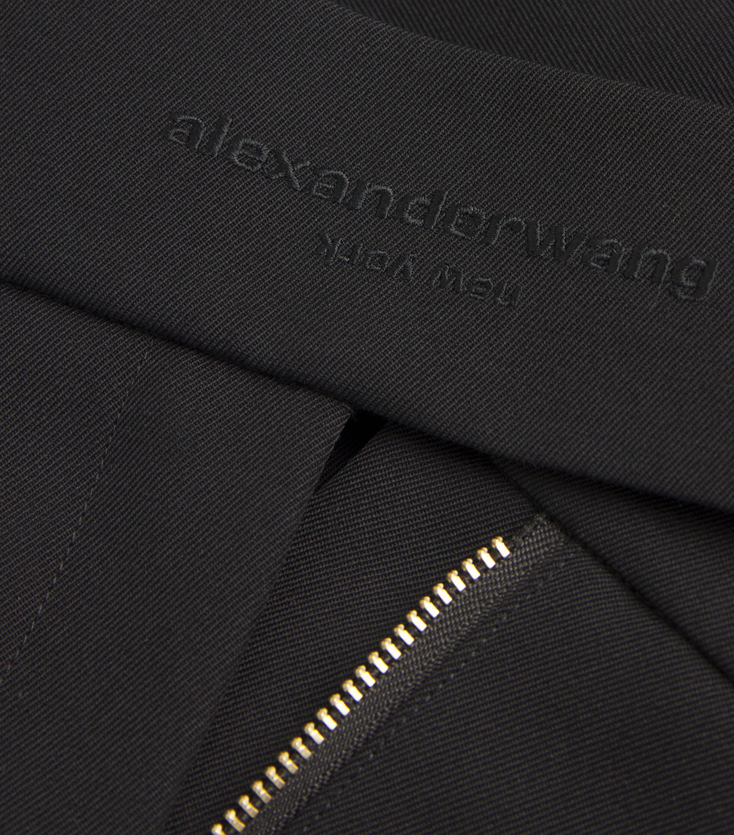 Wool Low-Rise Mini Skort 001BLACK Image 5