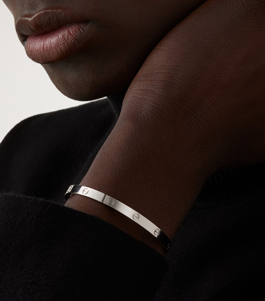 LOVE Medium White Gold Bracelet WHITE GOLD Image 6