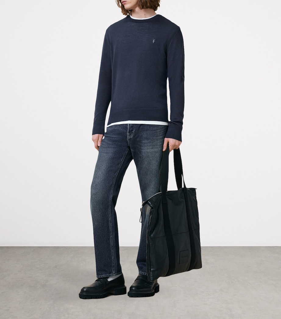 Wool Mode Sweater NAVY BLUE Image 3