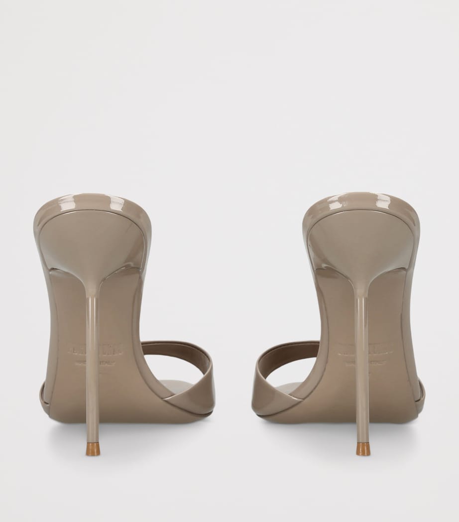 Paris Texas Patent Leather Lidia Mules 105 Taupe Image 2