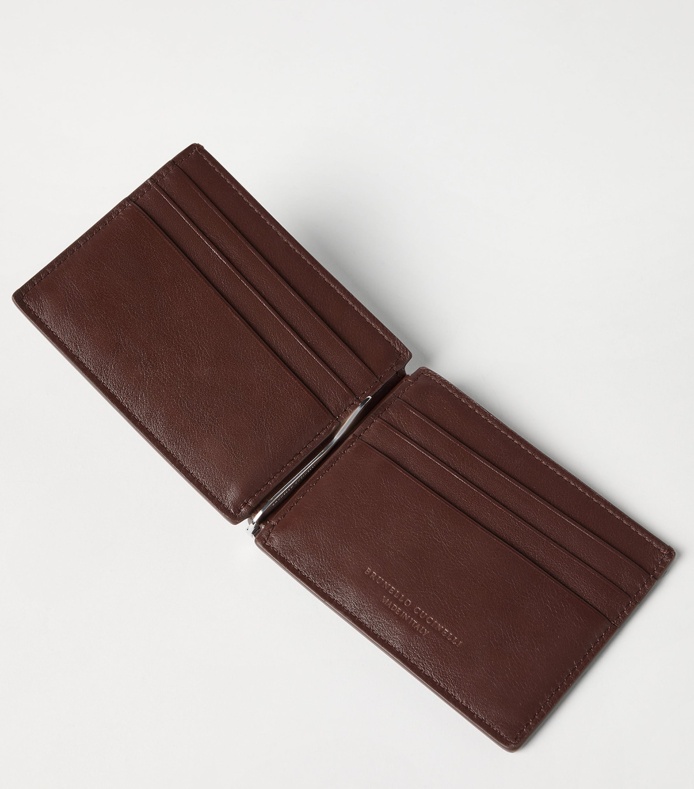 Brunello Cucinelli Leather Money Clip Wallet Image 4