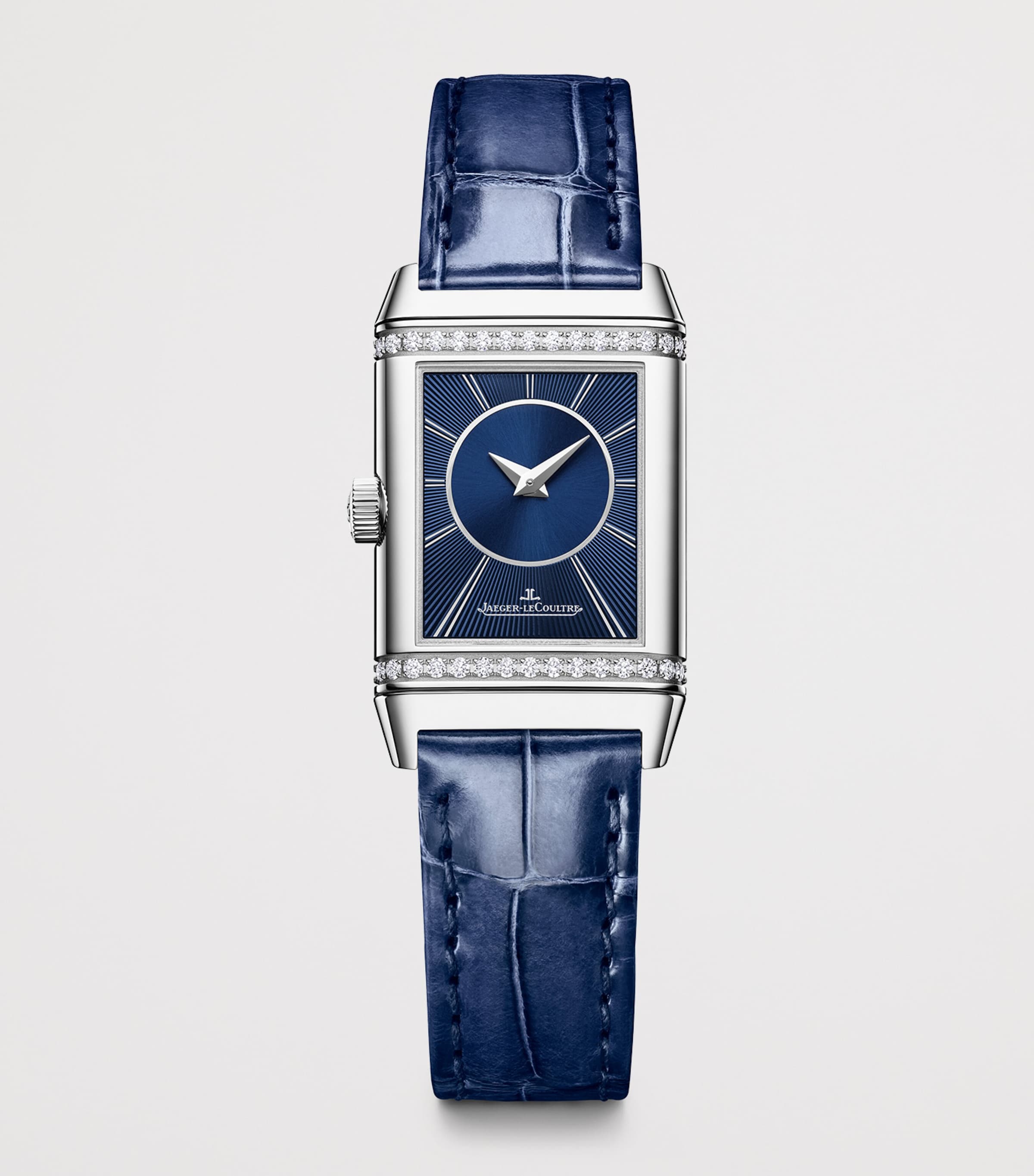 Jaeger-LeCoultre Stainless Steel and Diamond Reverso One Duetto Watch 21mm Stainless Steel Image 2