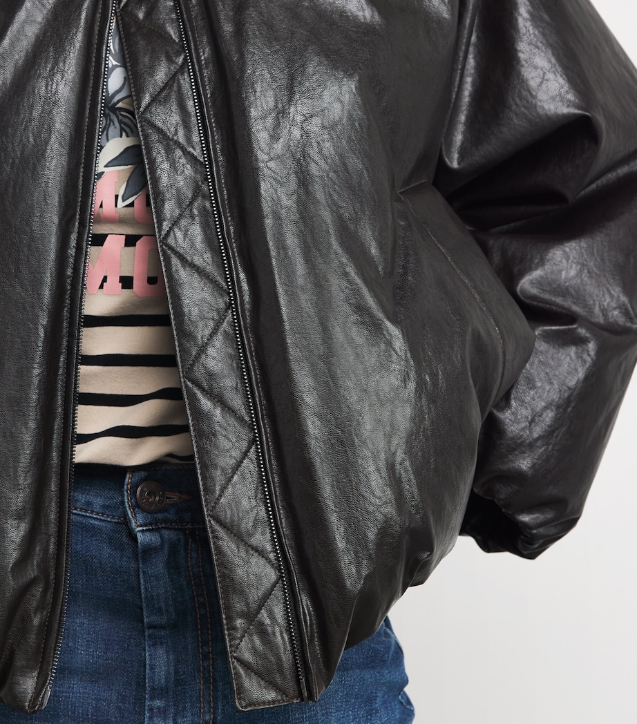 Down Bomber Jacket CHOCOLATE Image 6