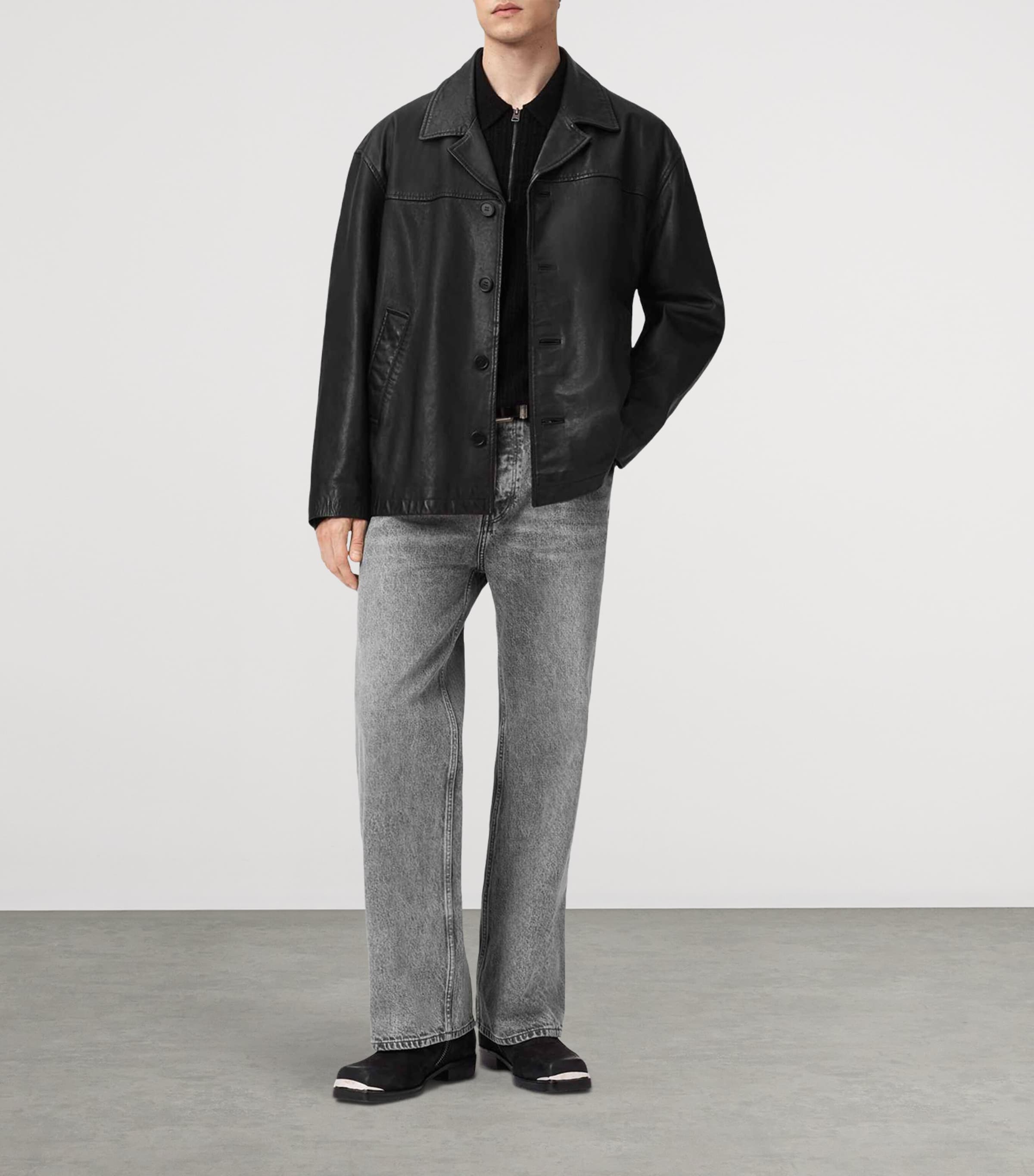 Bradwell Leather Jacket BLACK Image 2