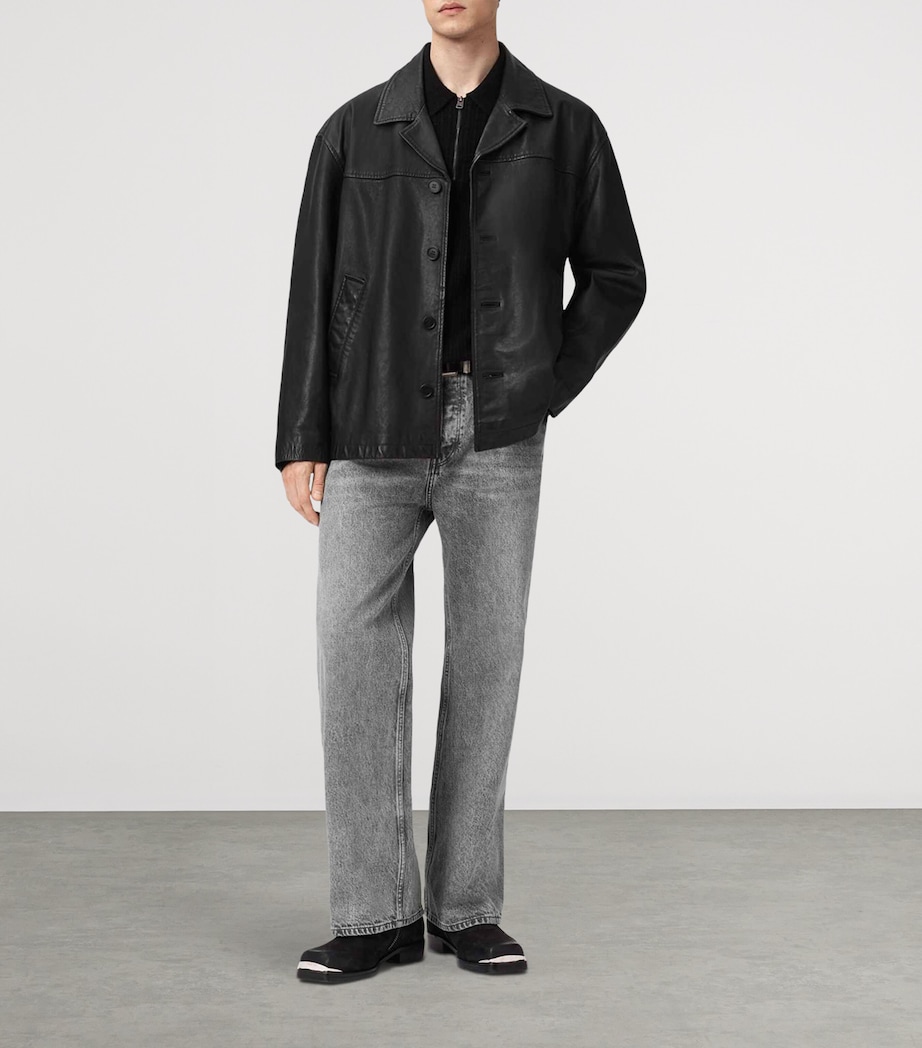 Bradwell Leather Jacket BLACK Image 2