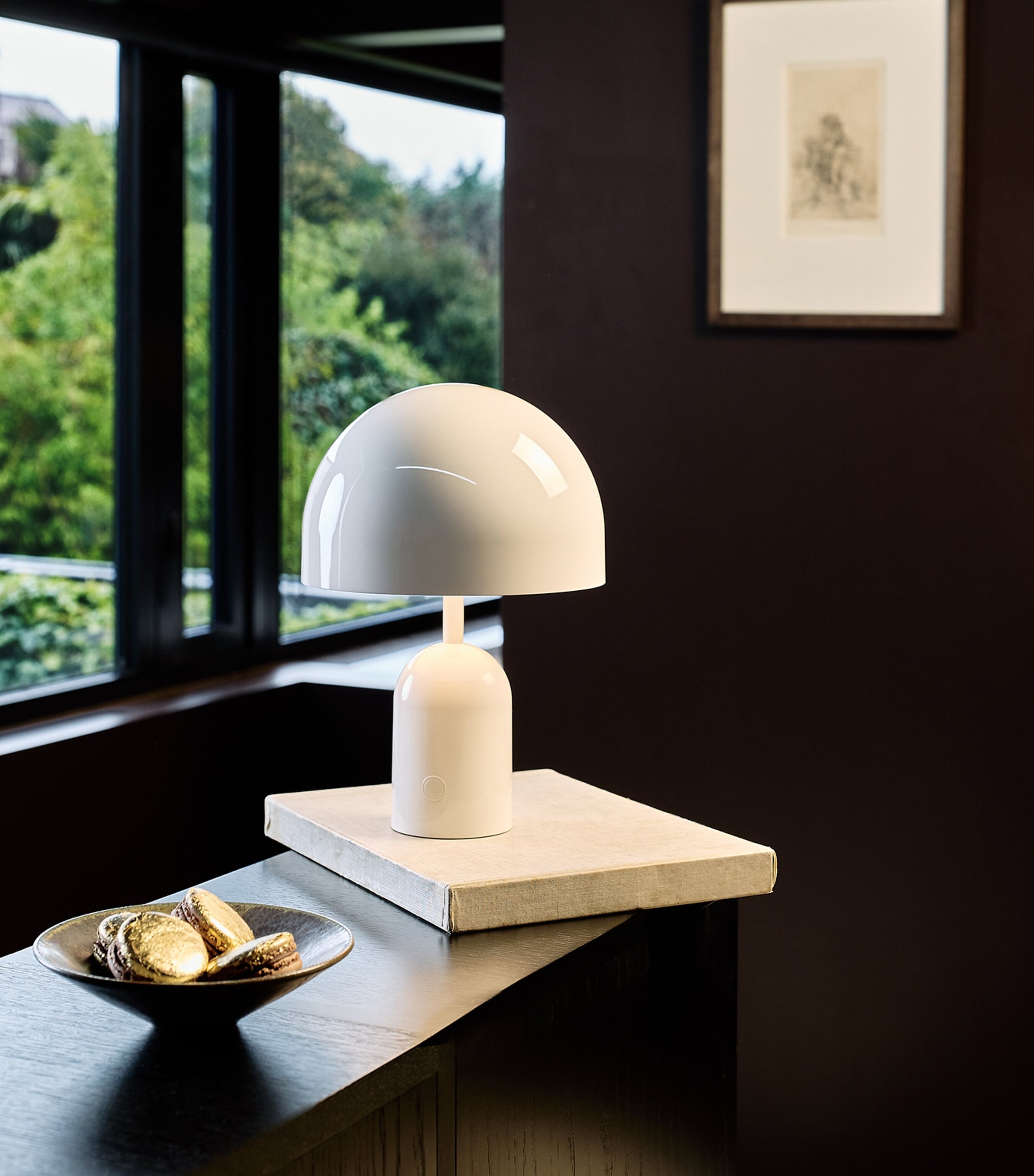 Portable Bell Table Lamp WHITE Image 3