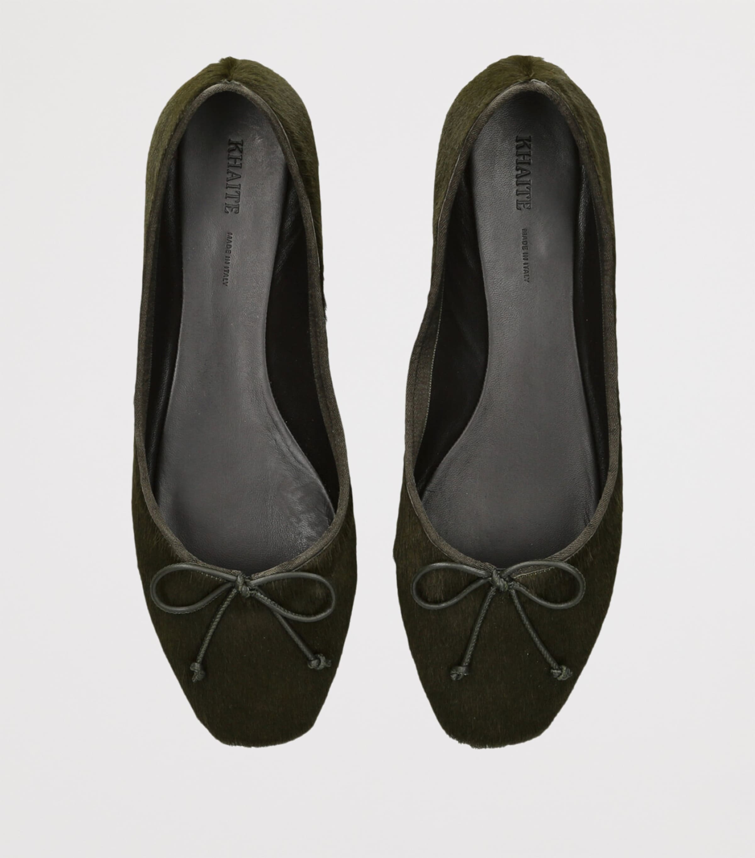 Calf Hair Charlotte Ballerina Flats GREEN Image 4