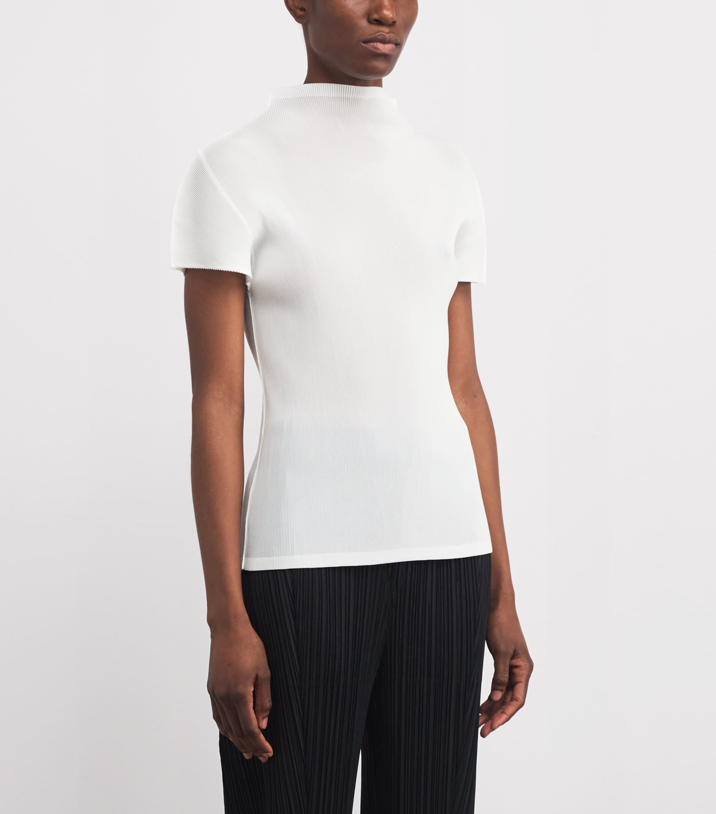 Pleats Please Issey Miyake White Mist Basics Top | Harrods US 