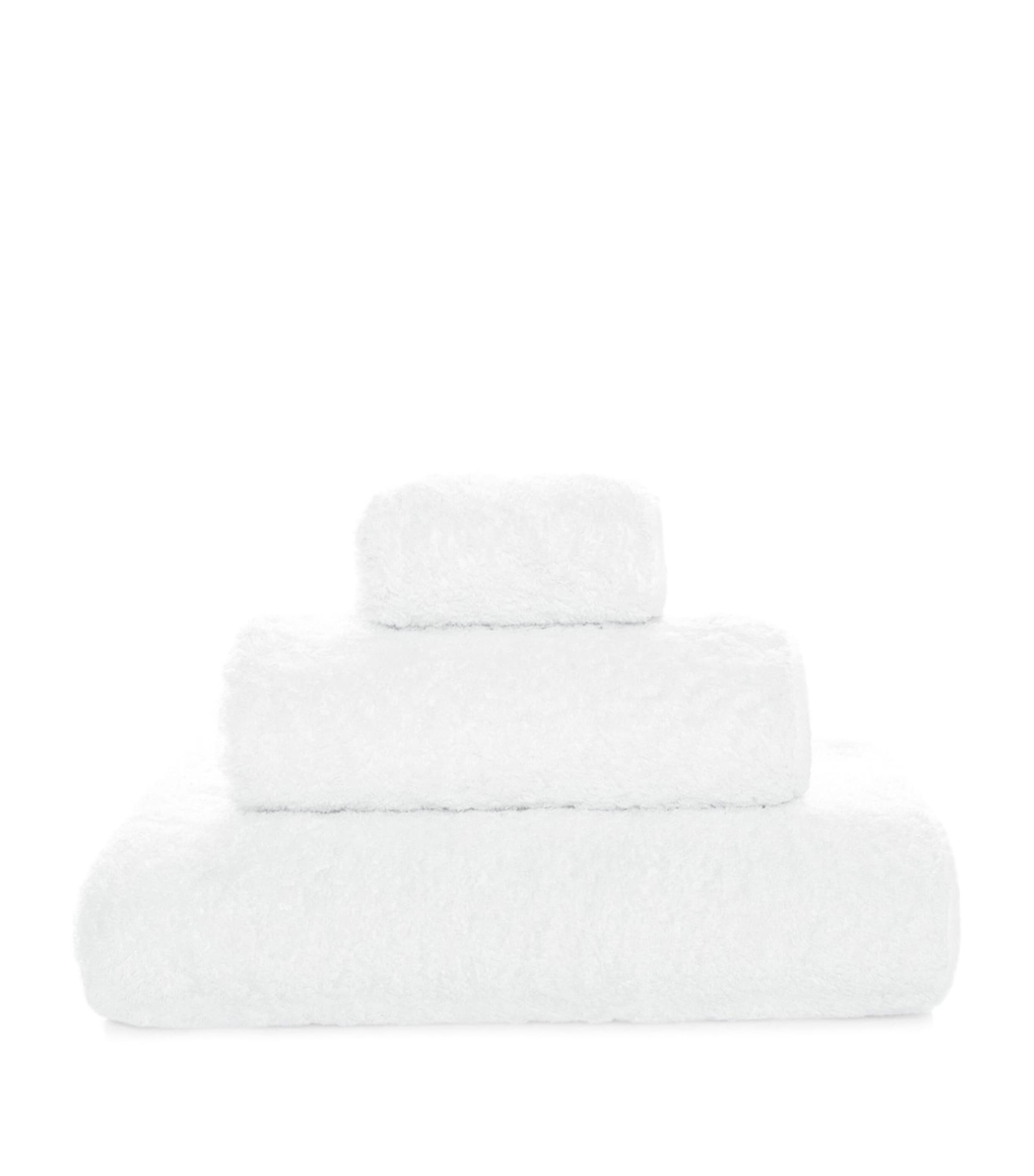 GRACCIOZA Cotton Portobello Facecloth (30cm x 30cm) White Image 1