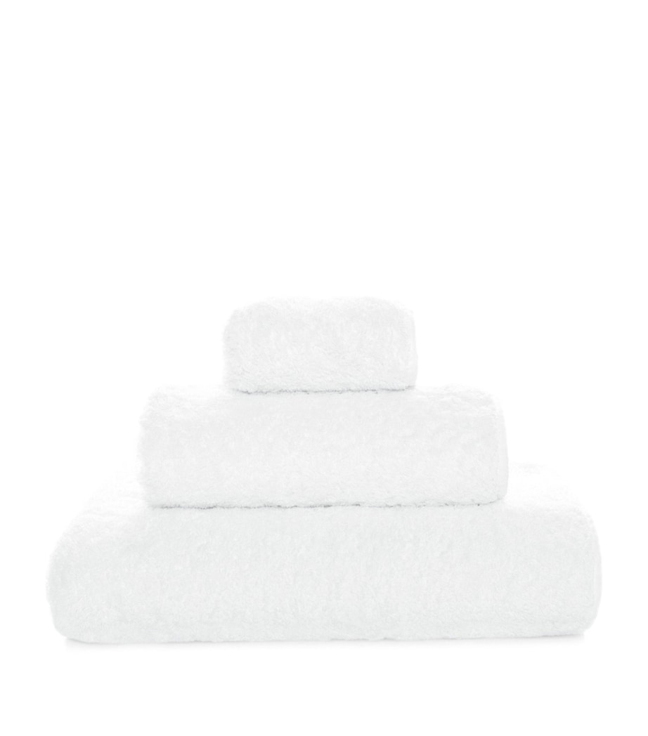 GRACCIOZA Cotton Portobello Facecloth (30cm x 30cm) White Image 1
