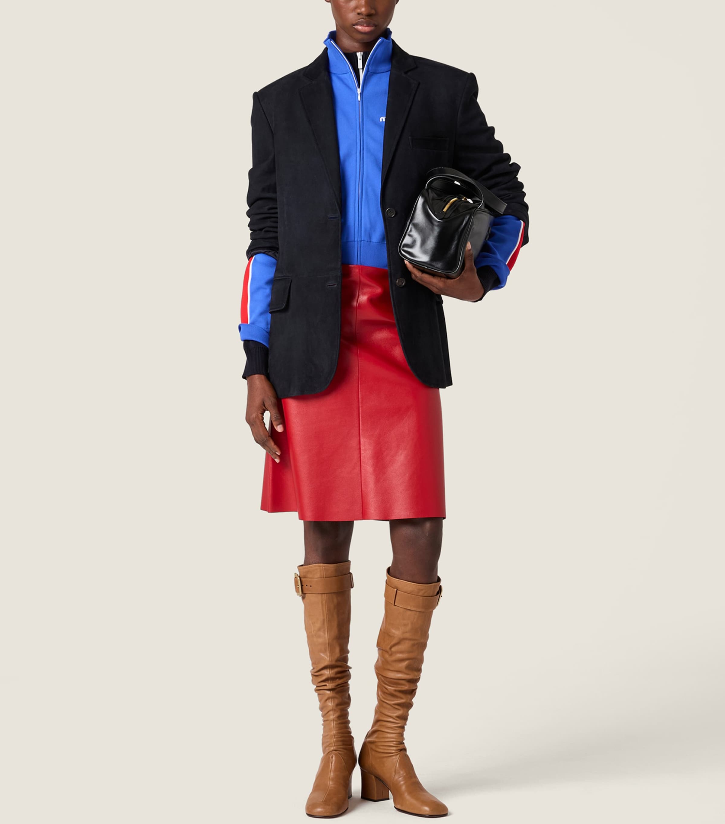 Miu Miu Womens Logo Zip-Up Jacket Image 2