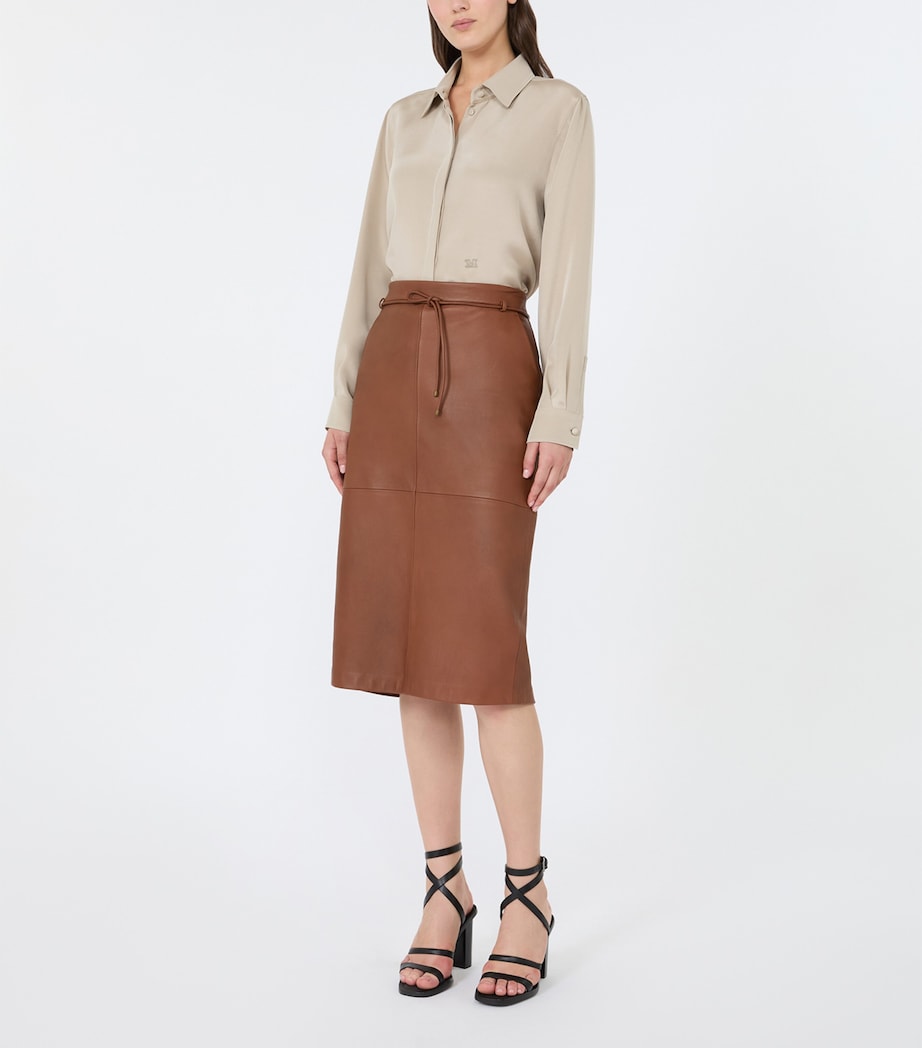 Max Mara Womens Silk Shirt Stone Image 2