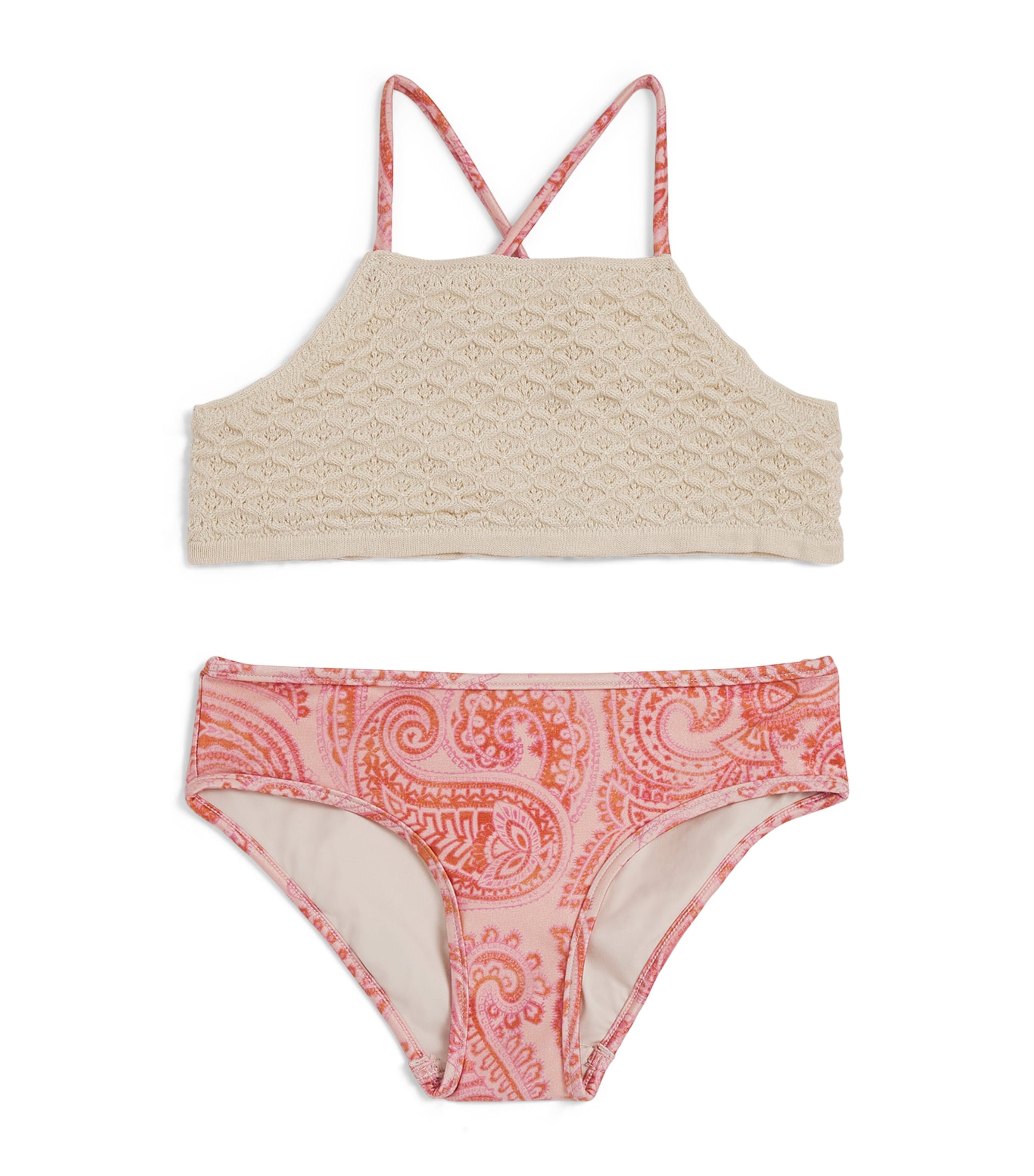 ZIMMERMANN CROCHET PAISLEY OTTIE BIKINI 