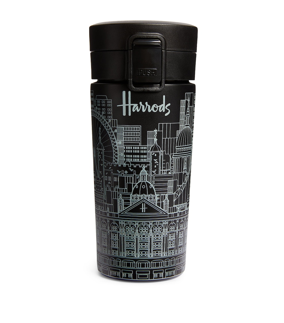 Harrods Skyline Travel Cup Black Image 1