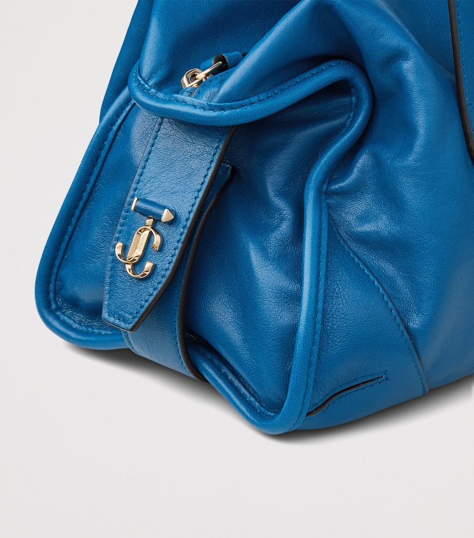Jimmy Choo Leather Bar Holdall Bag Lagoon/shiny Gold Image 5