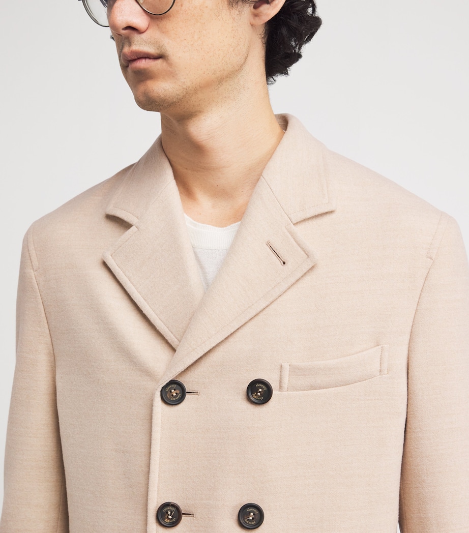 Wool Double-Breasted Pea Coat SABBIA Image 6