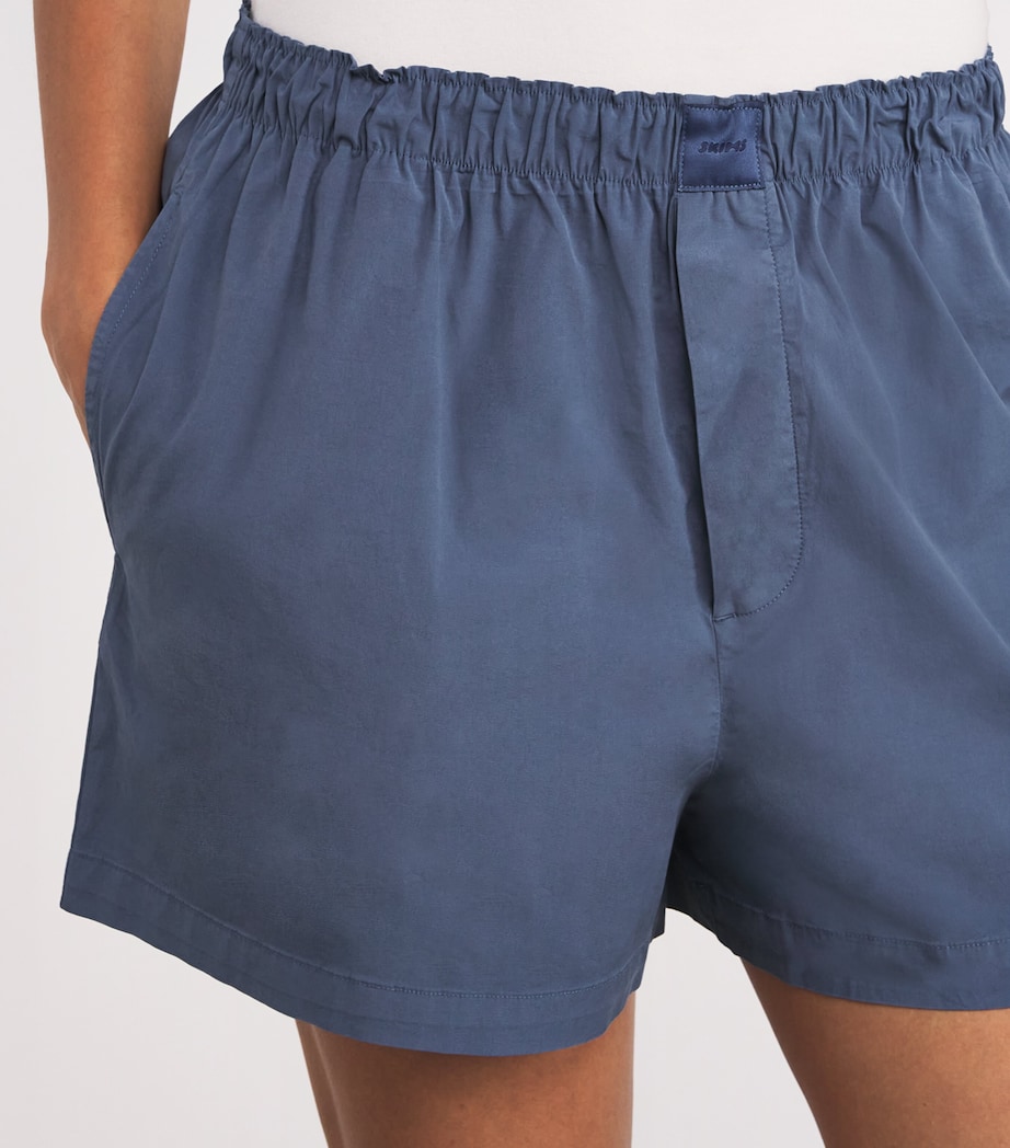 Cotton Poplin Shorts HARBOR Image 6