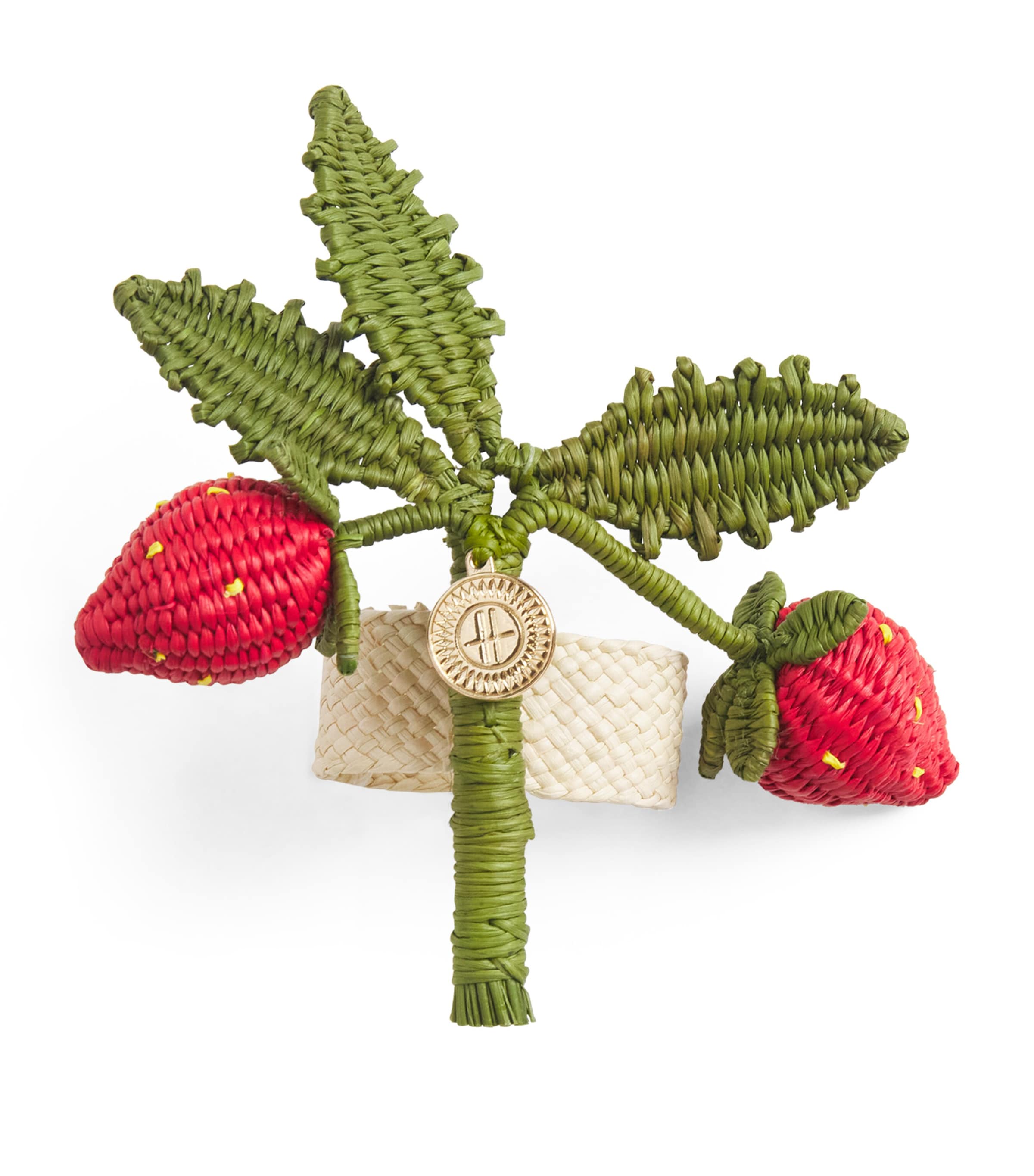 Harrods Strawberry Napkin Ring Red Image 1