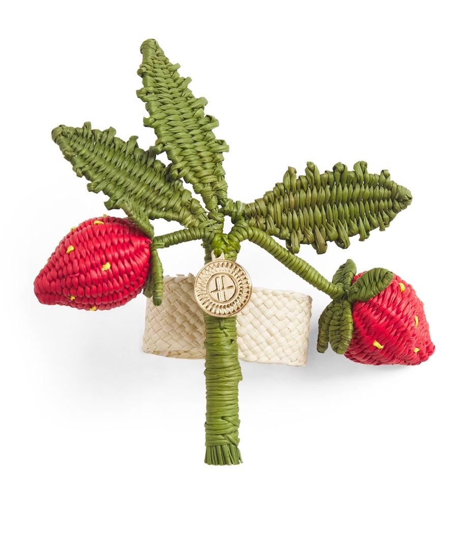 Harrods Strawberry Napkin Ring Red Image 1