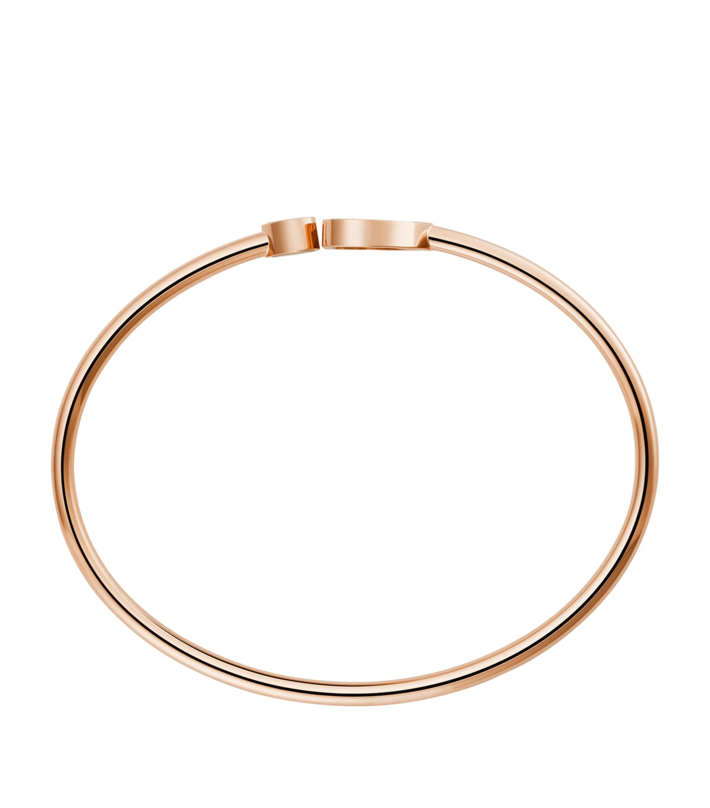 Rose Gold and Diamond Happy Hearts Bangle 18K ROSE GOLD Image 2