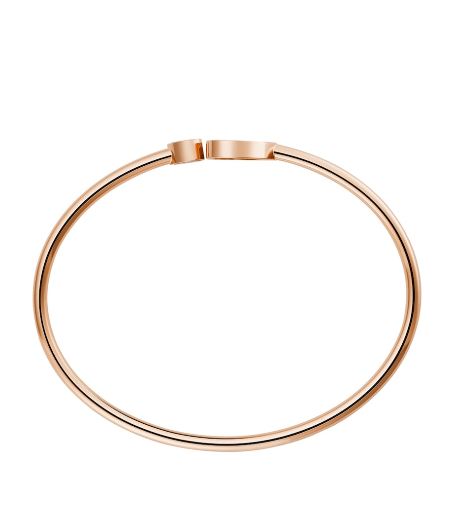 Rose Gold and Diamond Happy Hearts Bangle 18K ROSE GOLD Image 2